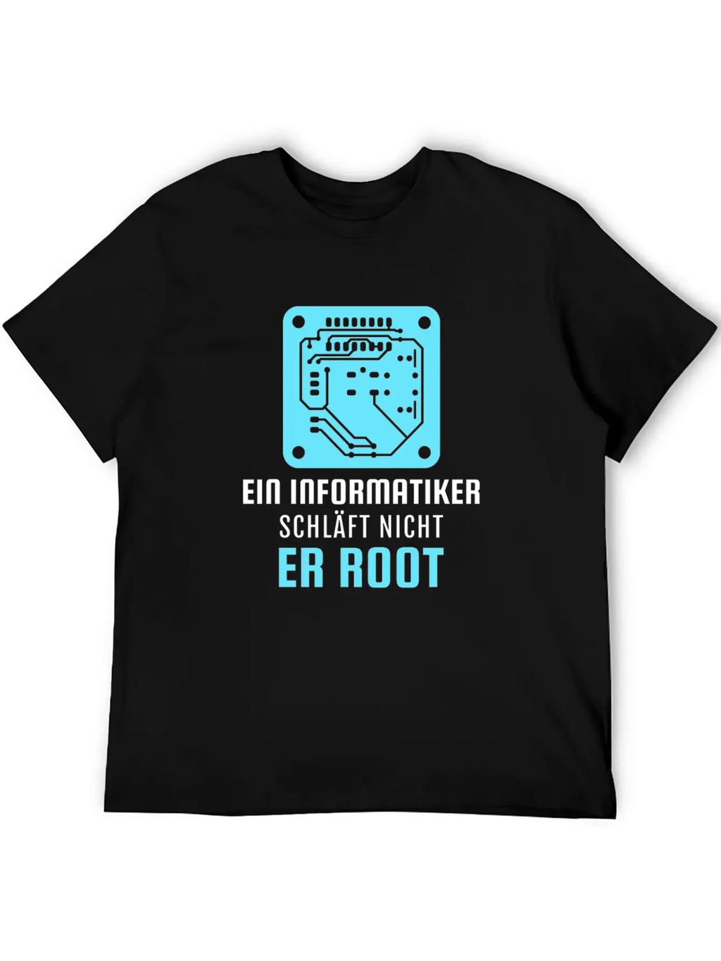A Computer Scientist Doesn't Sleep He Root Informa Unisex Casual T-Shirt – Clean Design For Daily Comfort