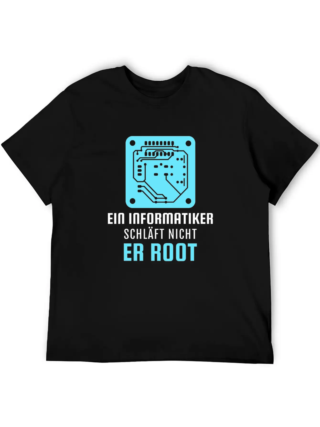 A Computer Scientist Doesn't Sleep He Root Informa Unisex Casual T-Shirt – Clean Design For Daily Comfort