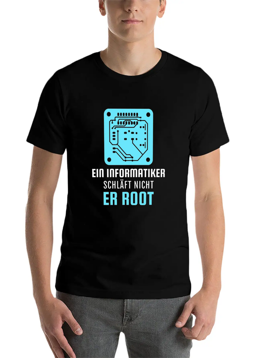 A Computer Scientist Doesn't Sleep He Root Informa Unisex Casual T-Shirt – Clean Design For Daily Comfort