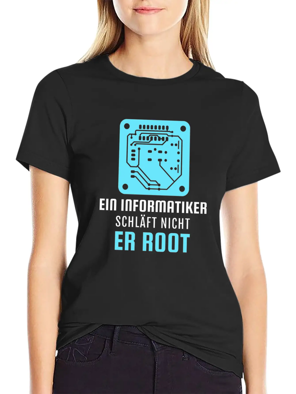 A Computer Scientist Doesn't Sleep He Root Informa Unisex Casual T-Shirt – Clean Design For Daily Comfort