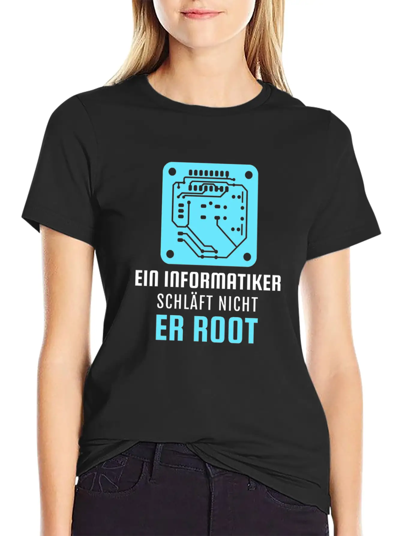 A Computer Scientist Doesn't Sleep He Root Informa Unisex Casual T-Shirt – Clean Design For Daily Comfort