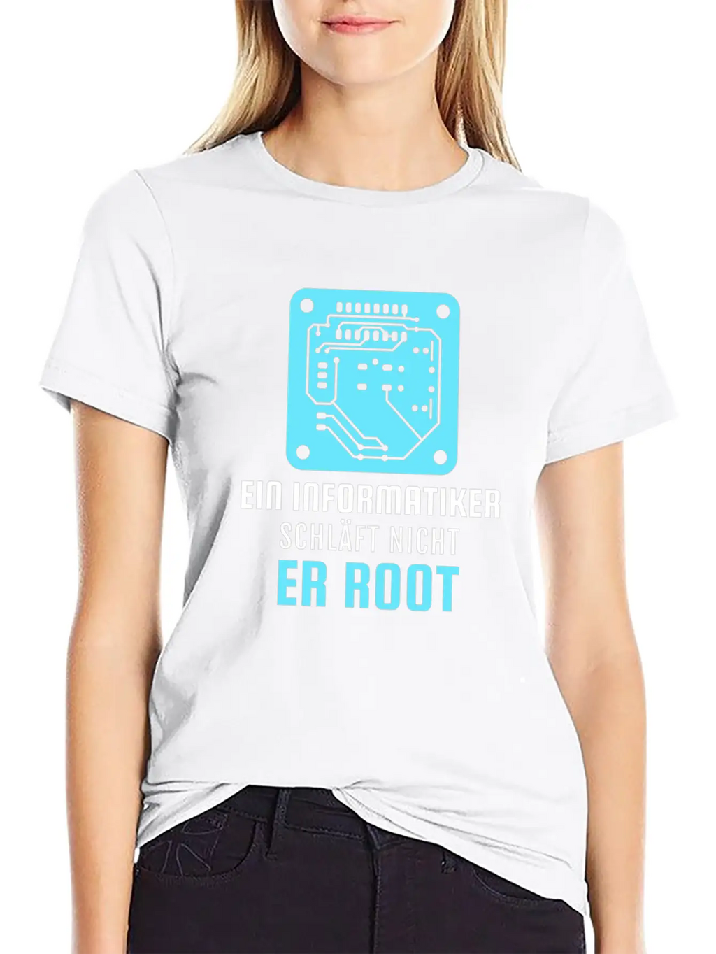 A Computer Scientist Doesn't Sleep He Root Informa Unisex Casual T-Shirt – Clean Design For Daily Comfort