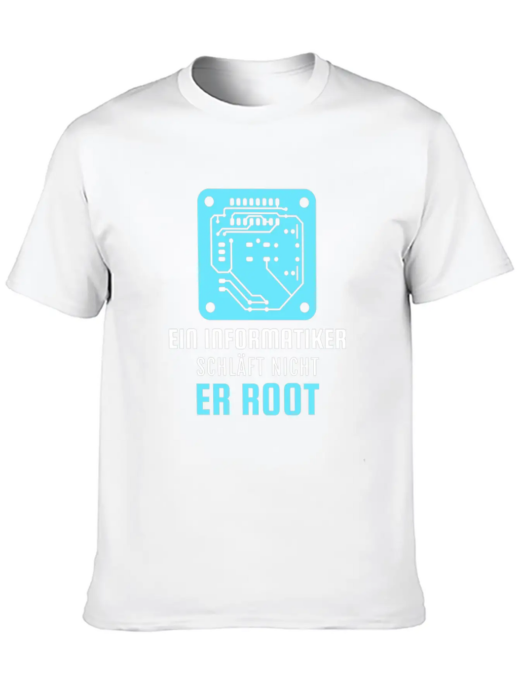 A Computer Scientist Doesn't Sleep He Root Informa Unisex Casual T-Shirt – Clean Design For Daily Comfort