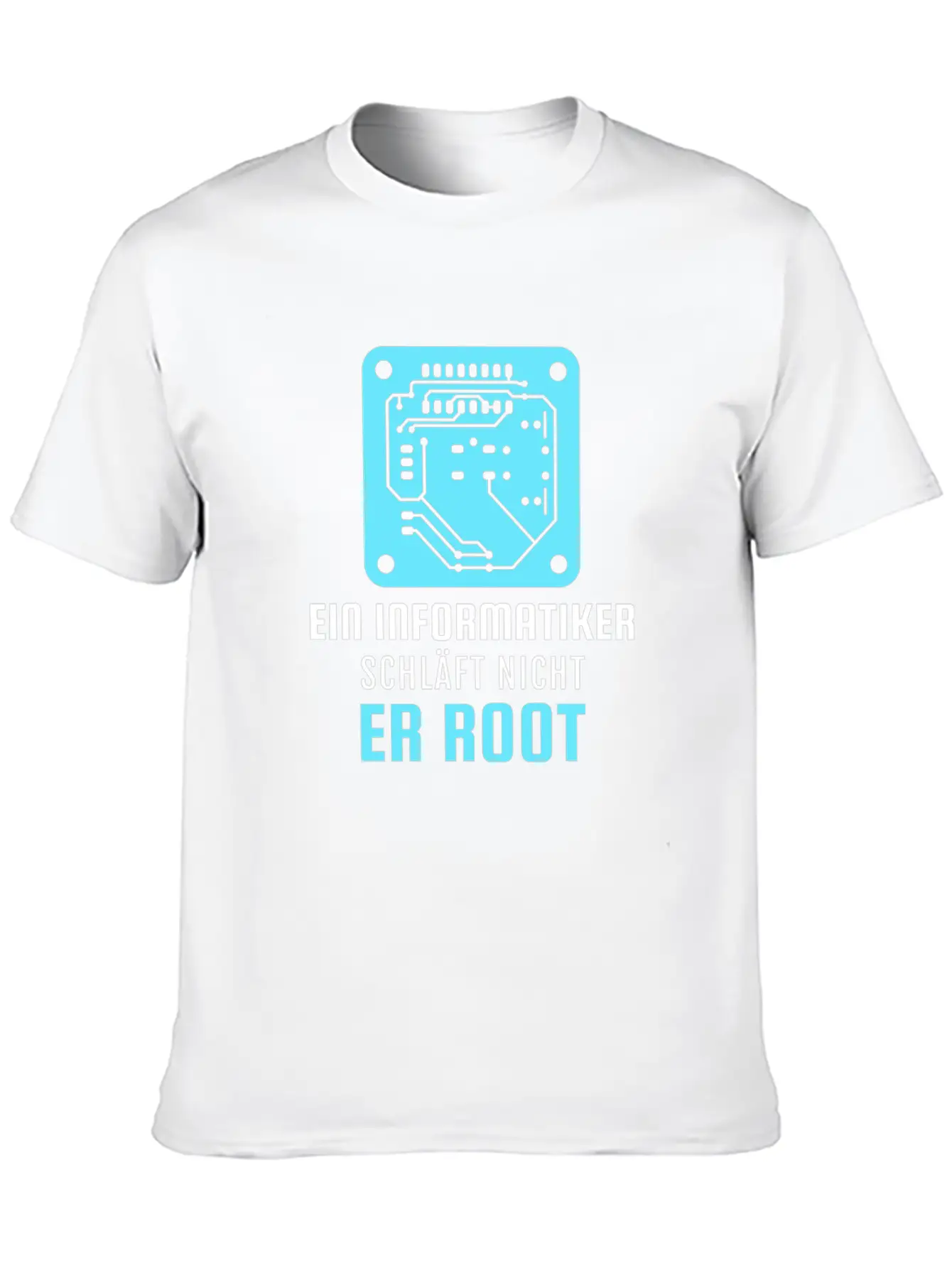 A Computer Scientist Doesn't Sleep He Root Informa Unisex Casual T-Shirt – Clean Design For Daily Comfort