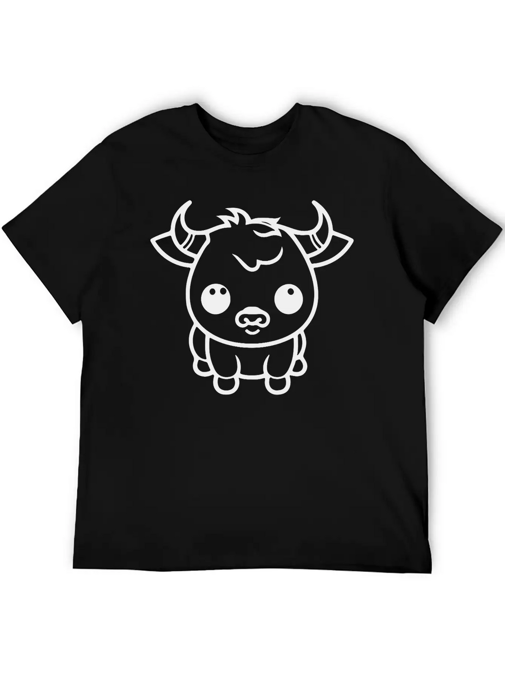 A Cute Ox Vector. Soft Cotton Short Sleeve Tee – Unisex Wardrobe Staple