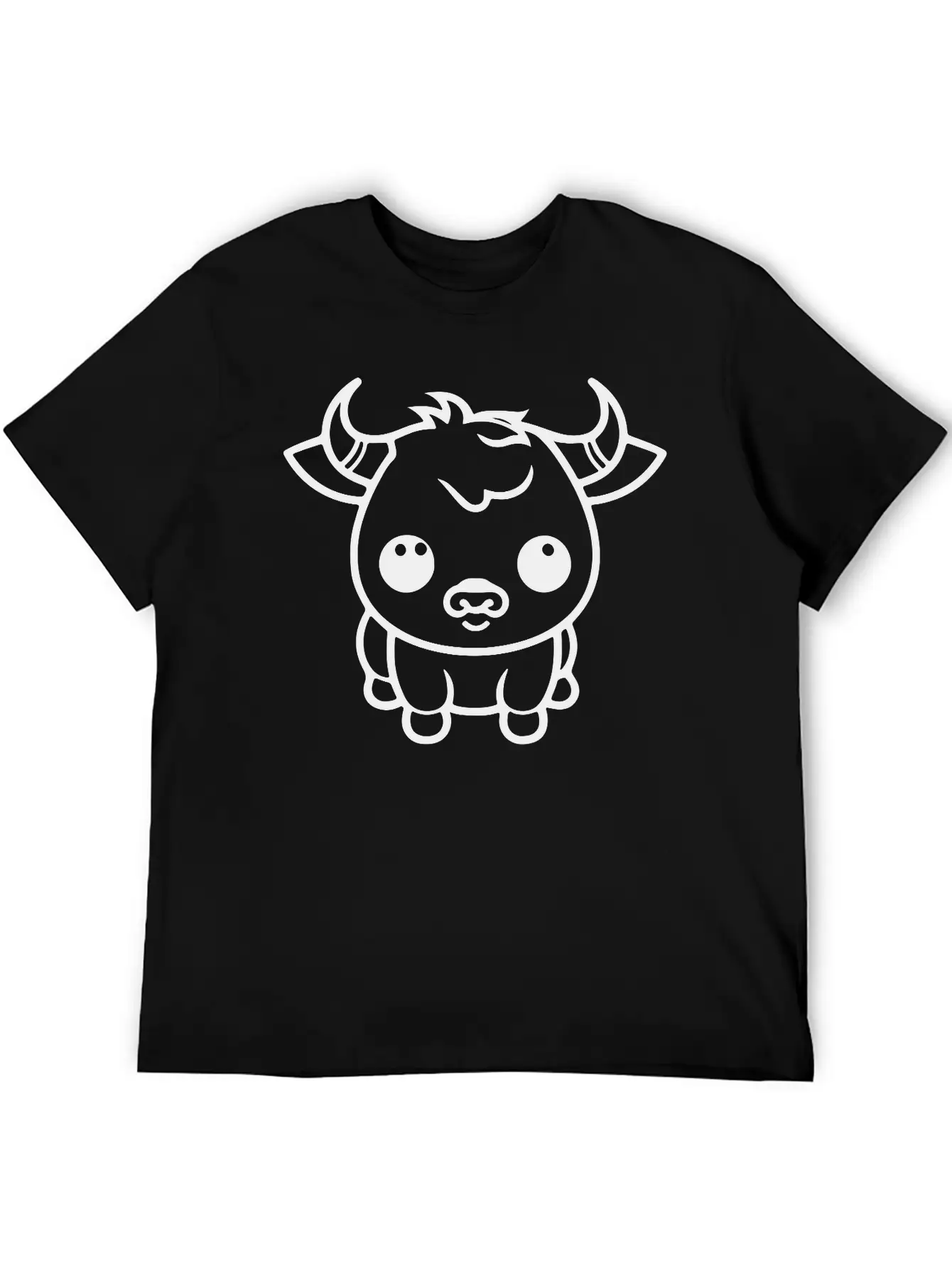 A Cute Ox Vector. Soft Cotton Short Sleeve Tee – Unisex Wardrobe Staple
