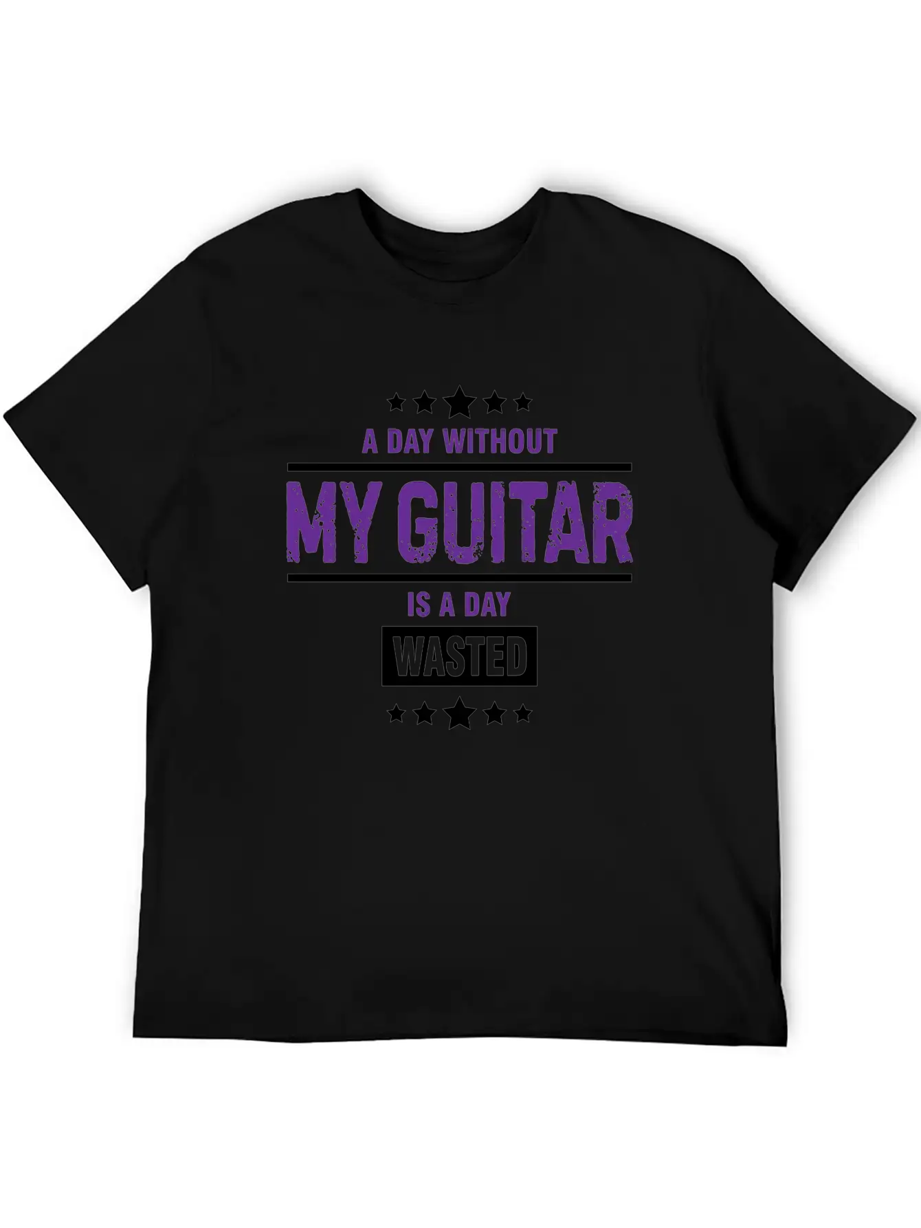 A Day Without My Guitar Is A Day Gift Breathable Graphic T-Shirt – Perfect For Casual Days