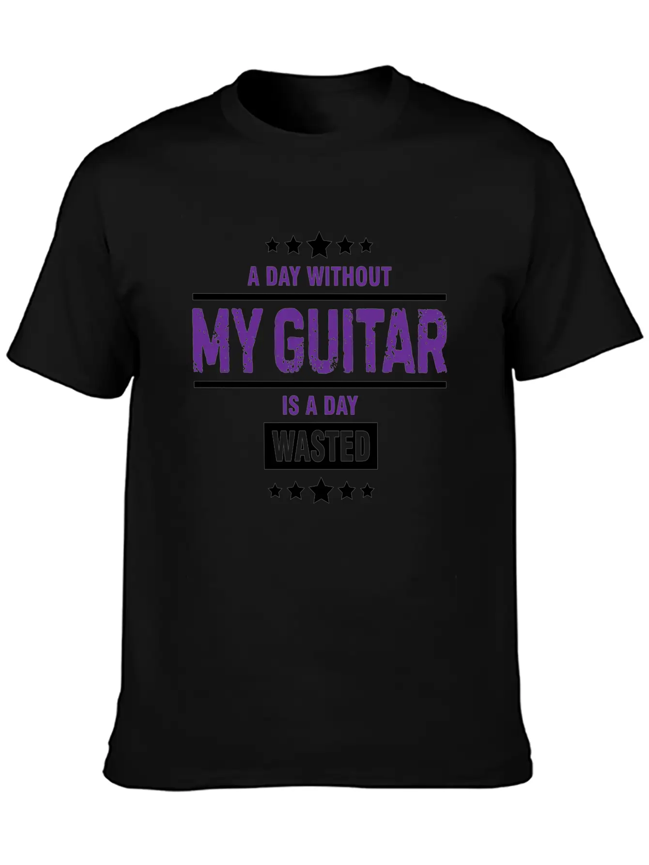 A Day Without My Guitar Is A Day Gift Breathable Graphic T-Shirt – Perfect For Casual Days
