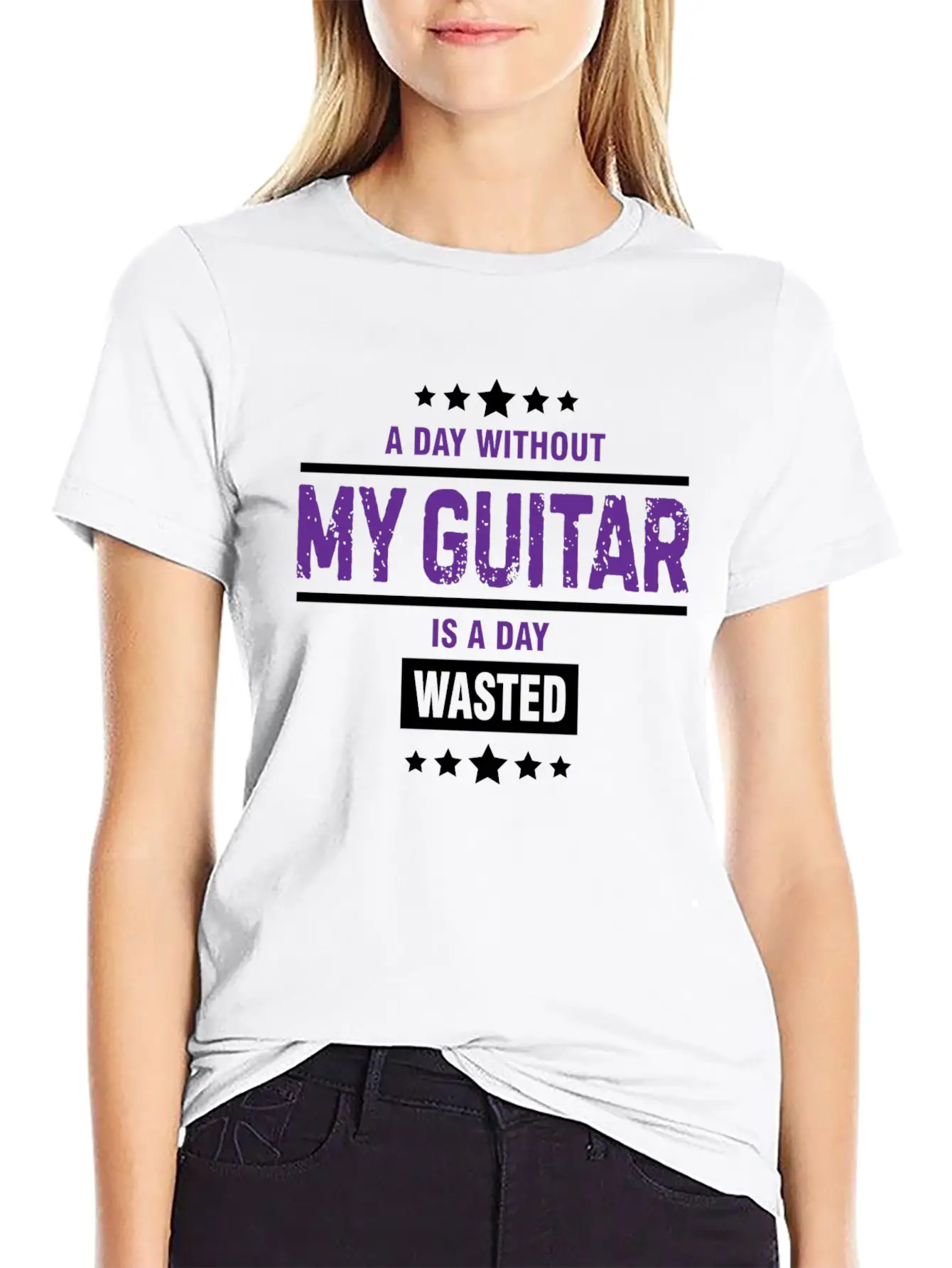 A Day Without My Guitar Is A Day Gift Breathable Graphic T-Shirt – Perfect For Casual Days