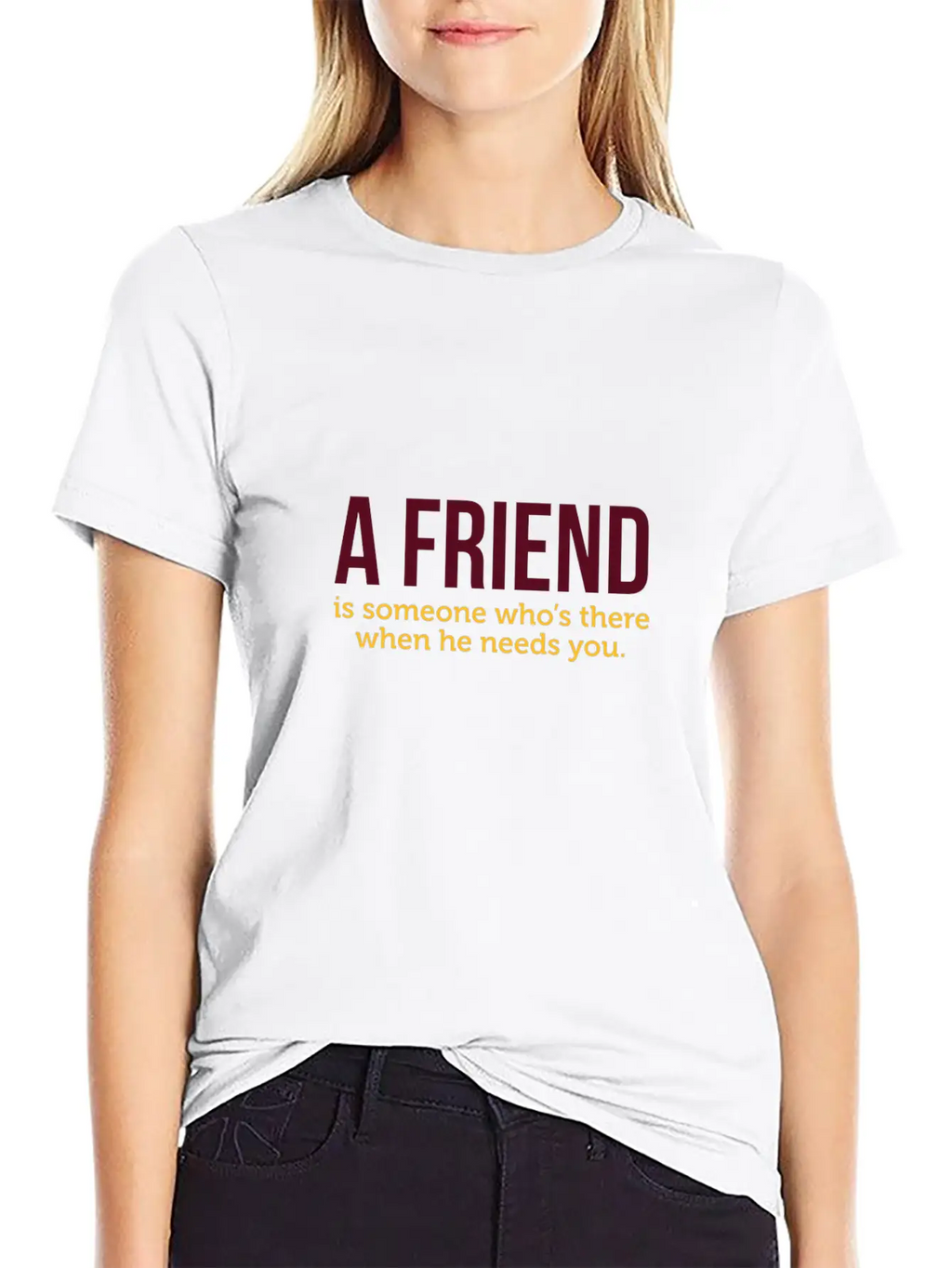 A Friend Is Always There When He Needs You! Classic Cotton Tee – Unisex Comfort For Any Season