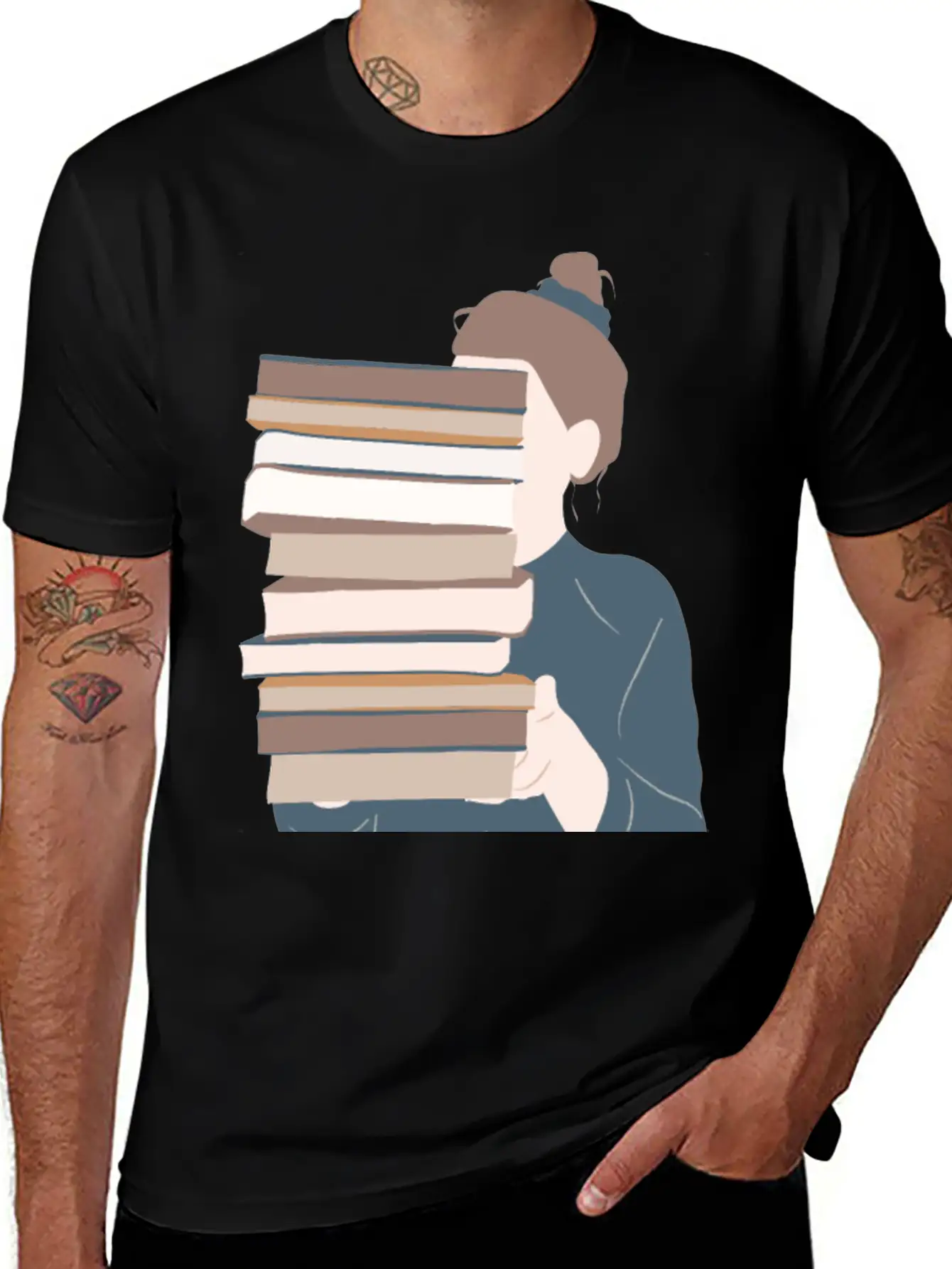 A Girl Reading Essential Unisex Summer Tee – Soft Cotton Casual Fit
