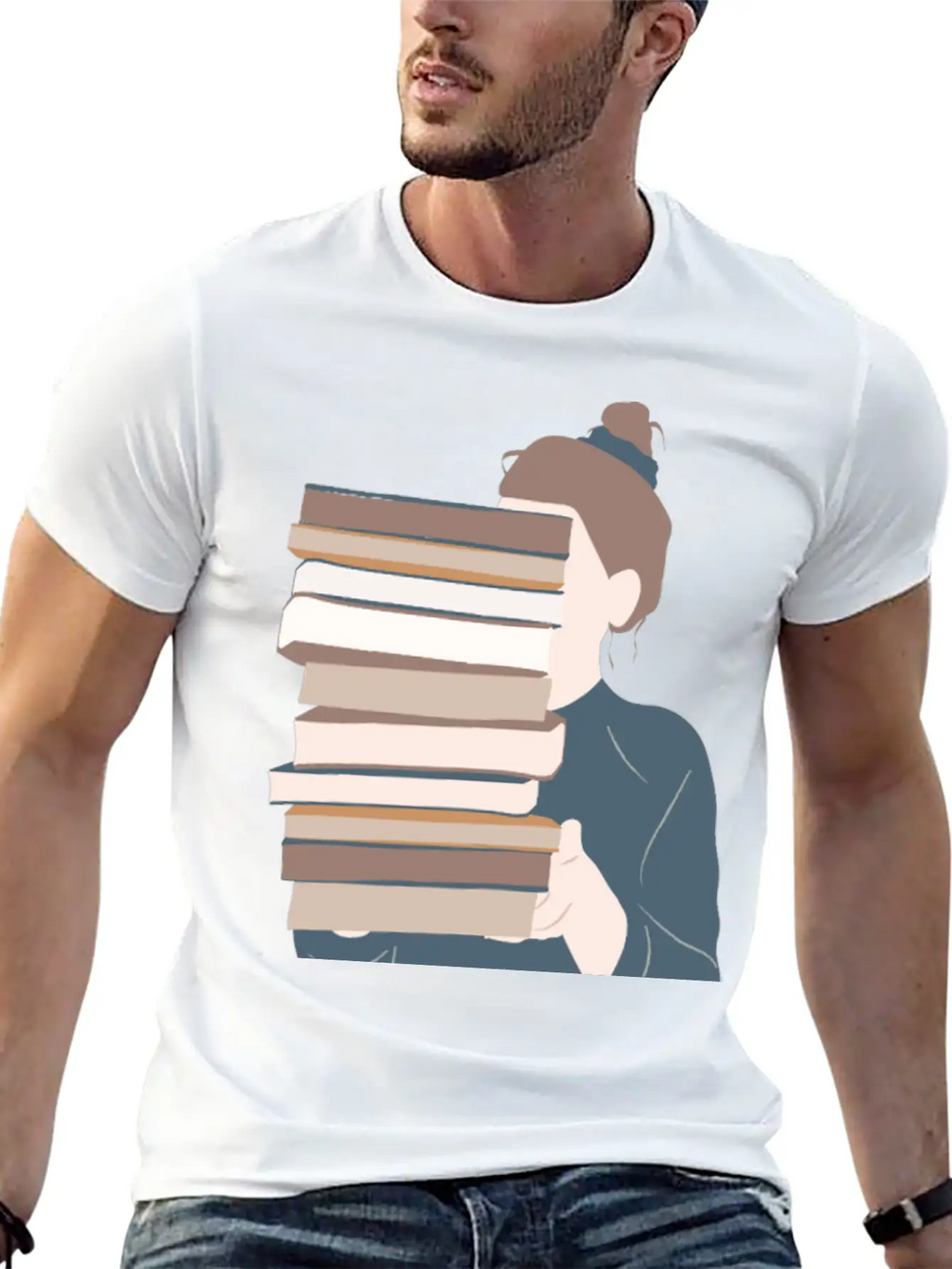 A Girl Reading Essential Unisex Summer Tee – Soft Cotton Casual Fit