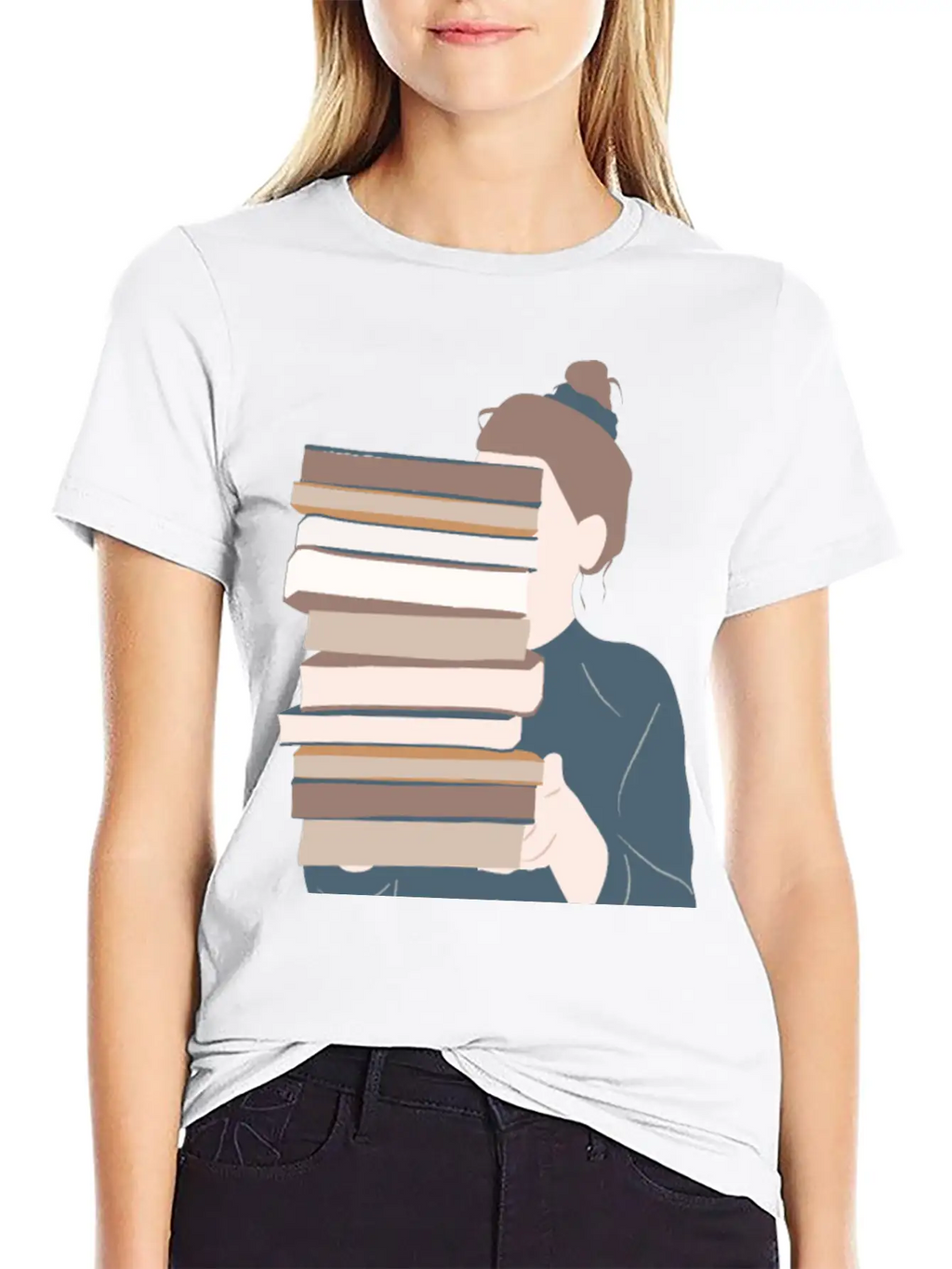 A Girl Reading Essential Unisex Summer Tee – Soft Cotton Casual Fit