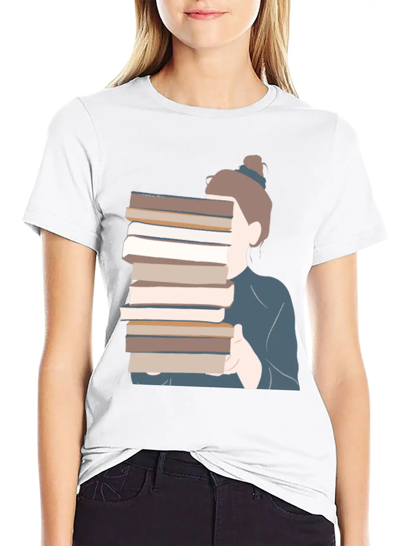 A Girl Reading Essential Unisex Summer Tee – Soft Cotton Casual Fit