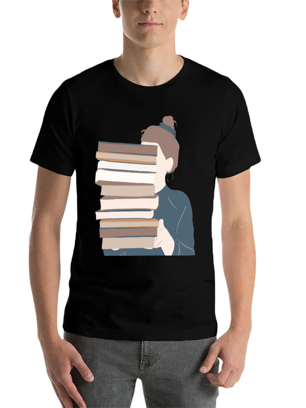 A Girl Reading Essential Unisex Summer Tee – Soft Cotton Casual Fit
