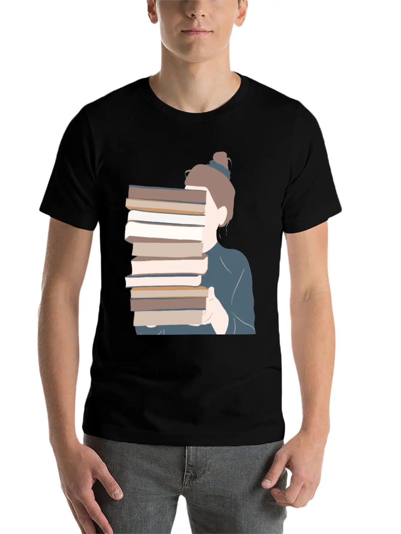 A Girl Reading Essential Unisex Summer Tee – Soft Cotton Casual Fit