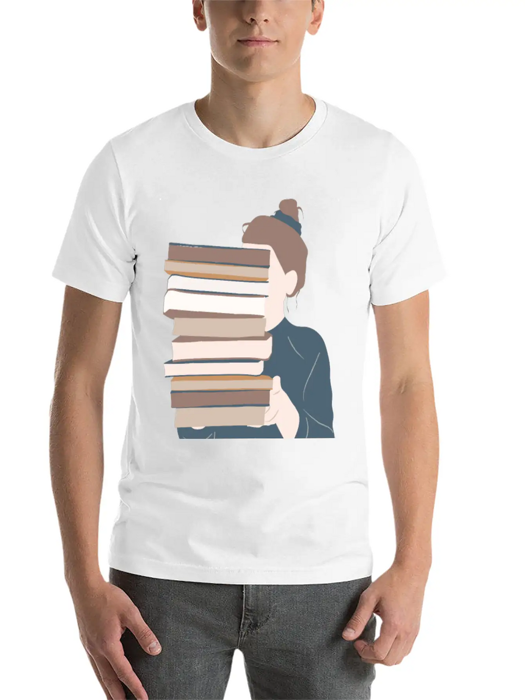 A Girl Reading Essential Unisex Summer Tee – Soft Cotton Casual Fit