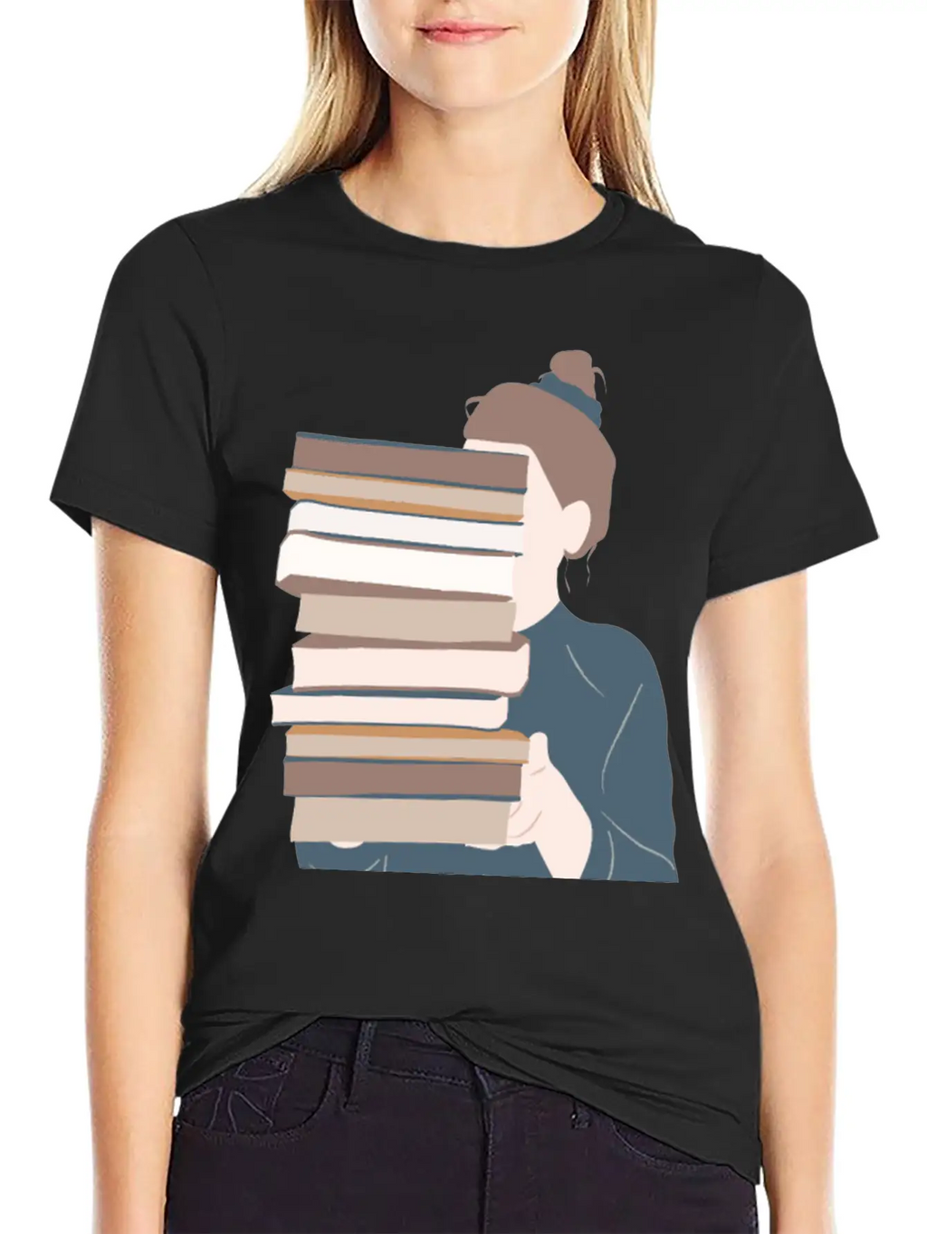 A Girl Reading Essential Unisex Summer Tee – Soft Cotton Casual Fit