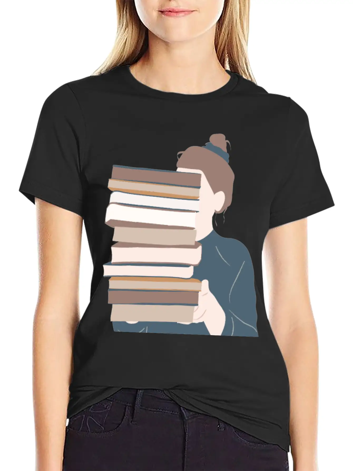 A Girl Reading Essential Unisex Summer Tee – Soft Cotton Casual Fit
