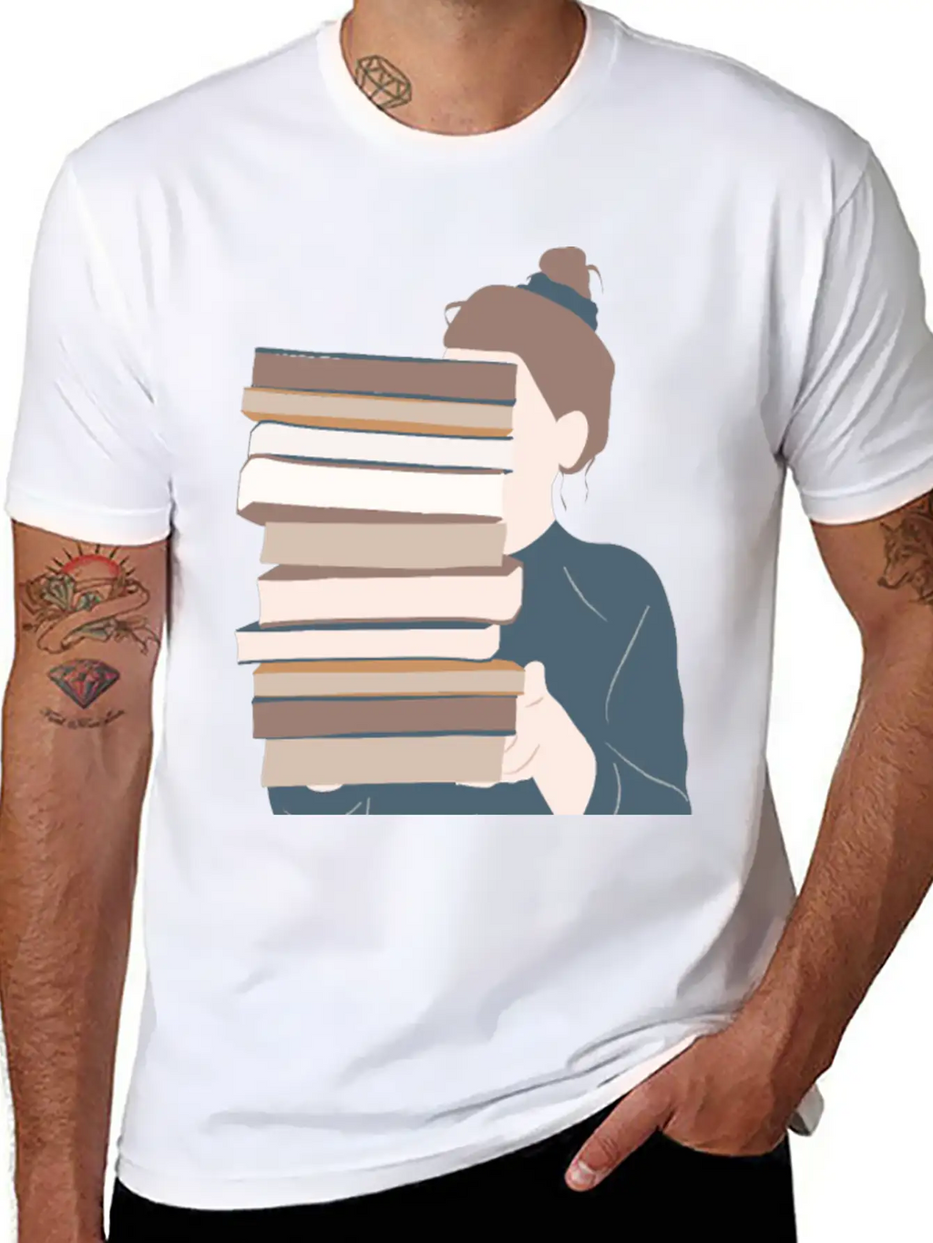 A Girl Reading Essential Unisex Summer Tee – Soft Cotton Casual Fit