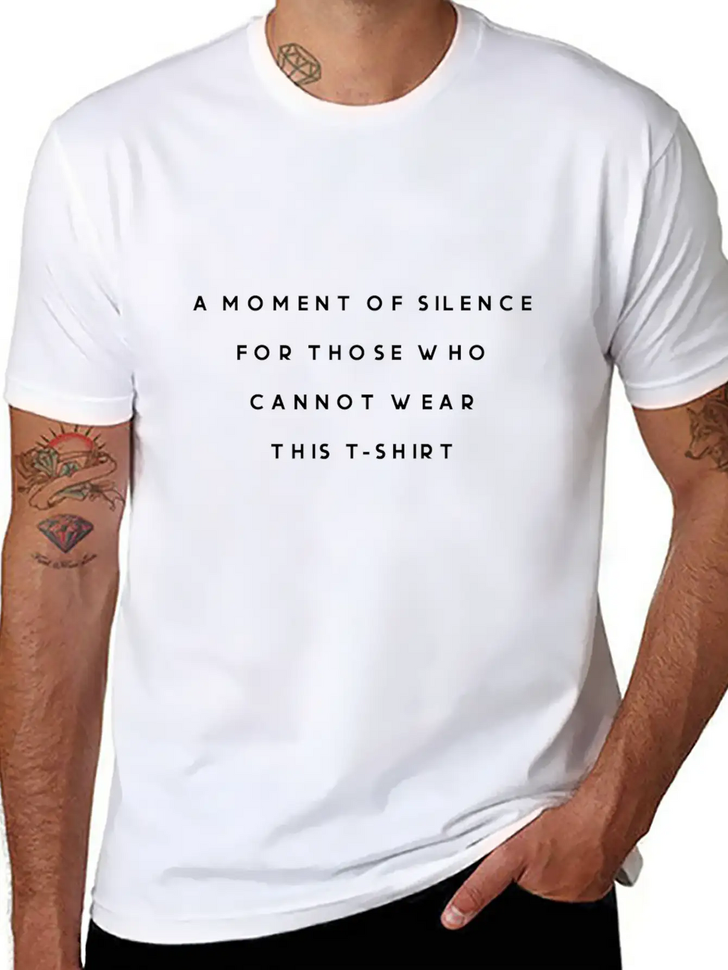 A Moment Of Silence For Those Who Cannot Wear Classic Fit Graphic Tee For Daily Comfort – Unisex Cotton Shirt