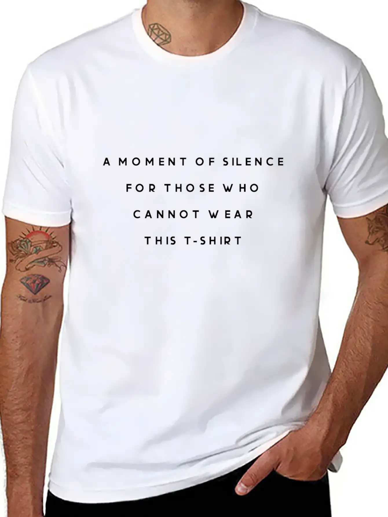 A Moment Of Silence For Those Who Cannot Wear Classic Fit Graphic Tee For Daily Comfort – Unisex Cotton Shirt