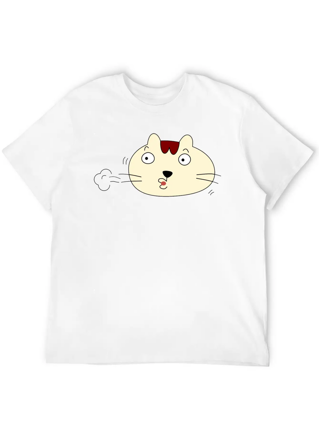 A Relieved Cat Unisex Short Sleeve Soft Cotton T-Shirt – Casual Everyday Wear