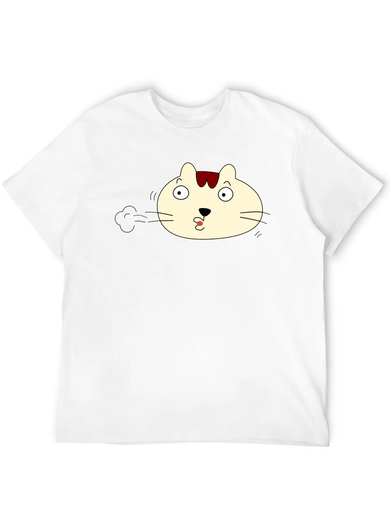 A Relieved Cat Unisex Short Sleeve Soft Cotton T-Shirt – Casual Everyday Wear