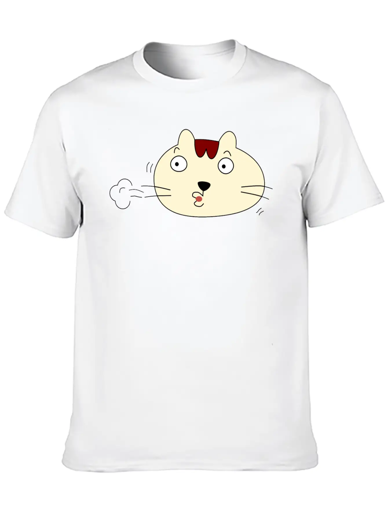 A Relieved Cat Unisex Short Sleeve Soft Cotton T-Shirt – Casual Everyday Wear