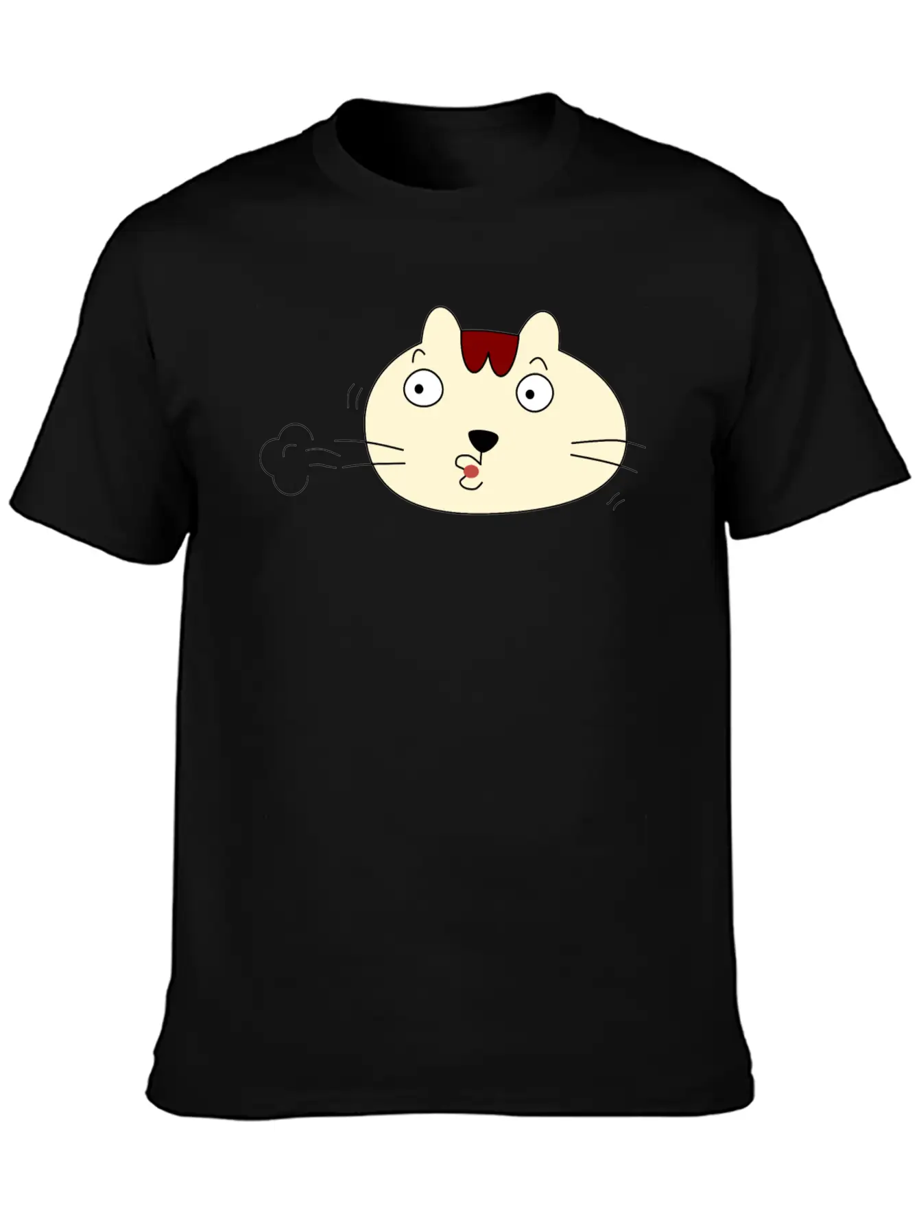 A Relieved Cat Unisex Short Sleeve Soft Cotton T-Shirt – Casual Everyday Wear