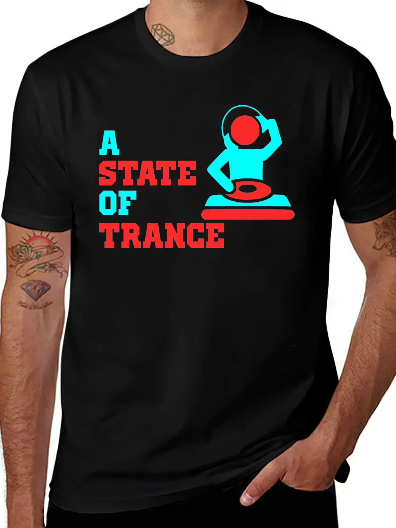 A State Of Trance Logo Unisex Short Sleeve Soft Cotton T-Shirt – Casual Everyday Wear