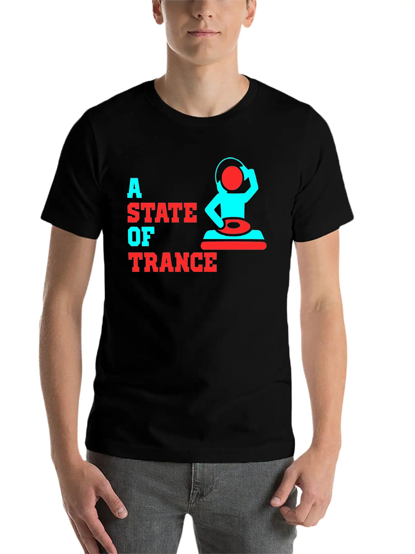 A State Of Trance Logo Unisex Short Sleeve Soft Cotton T-Shirt – Casual Everyday Wear