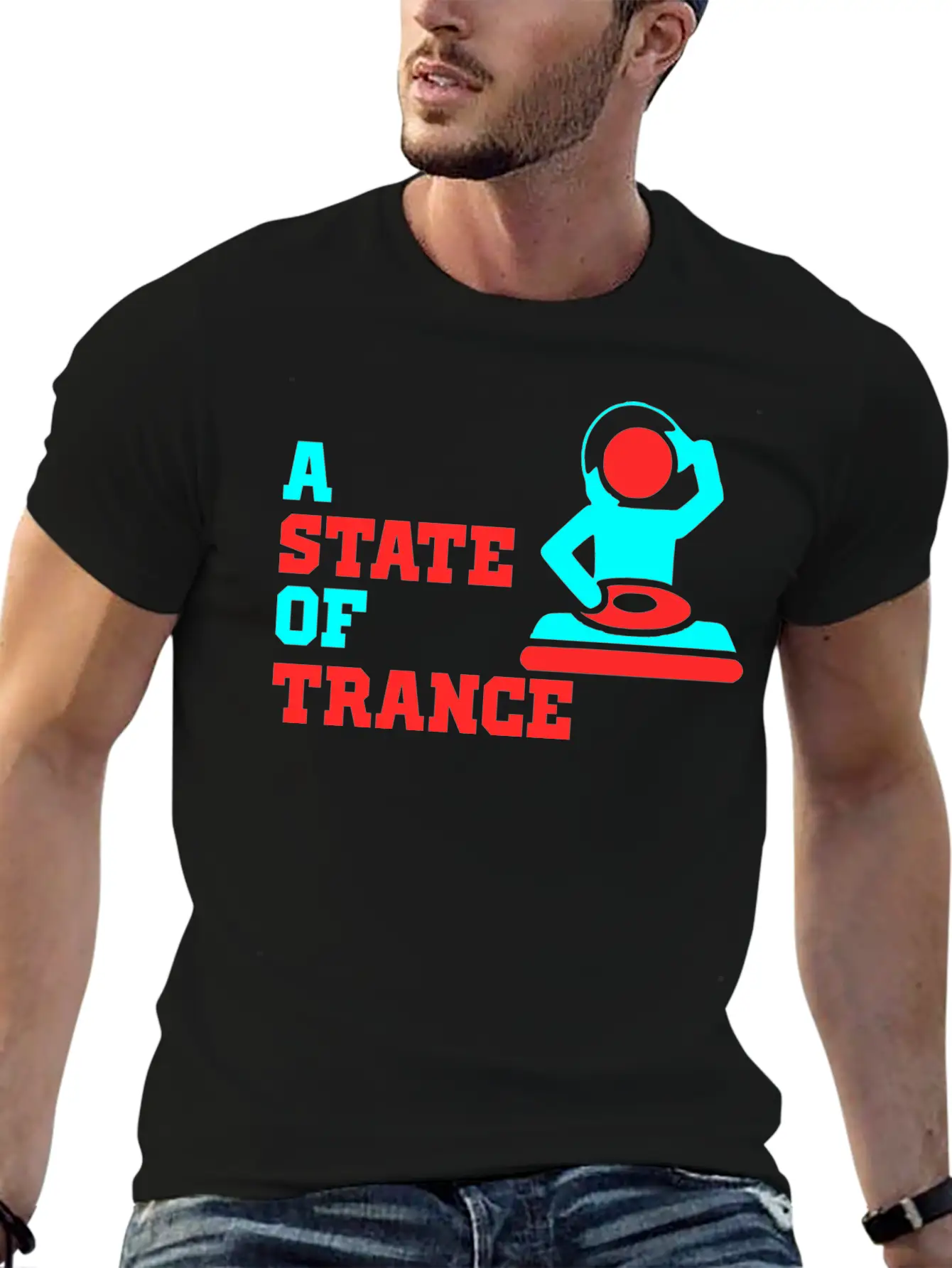 A State Of Trance Logo Unisex Short Sleeve Soft Cotton T-Shirt – Casual Everyday Wear