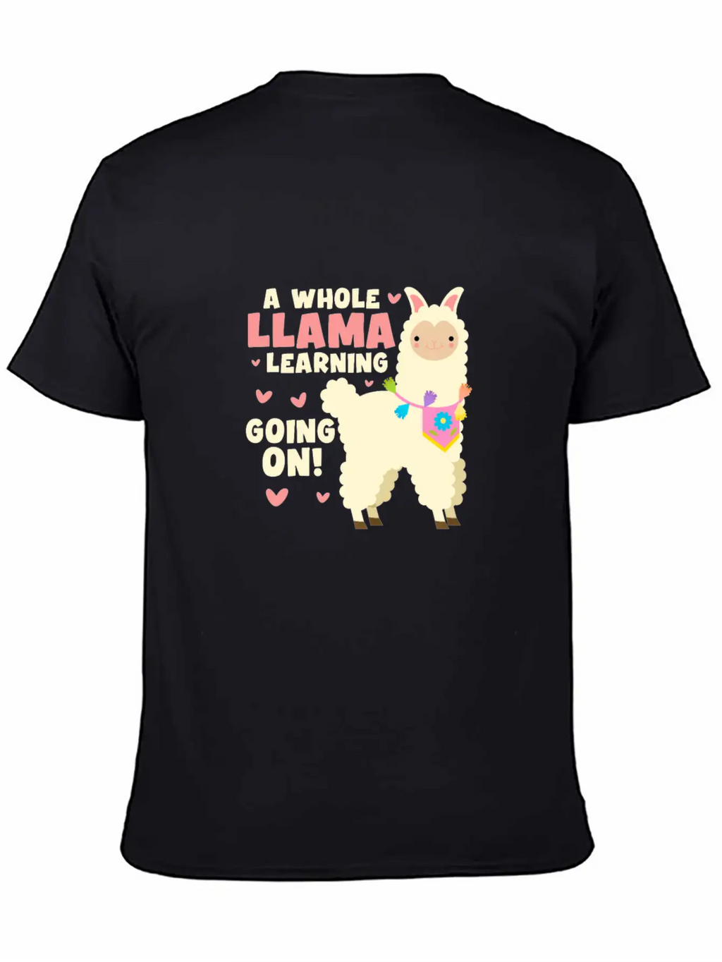 A Whole Llama Learning Going On Unisex Cotton Tee – Relaxed Fit For Any Occasion