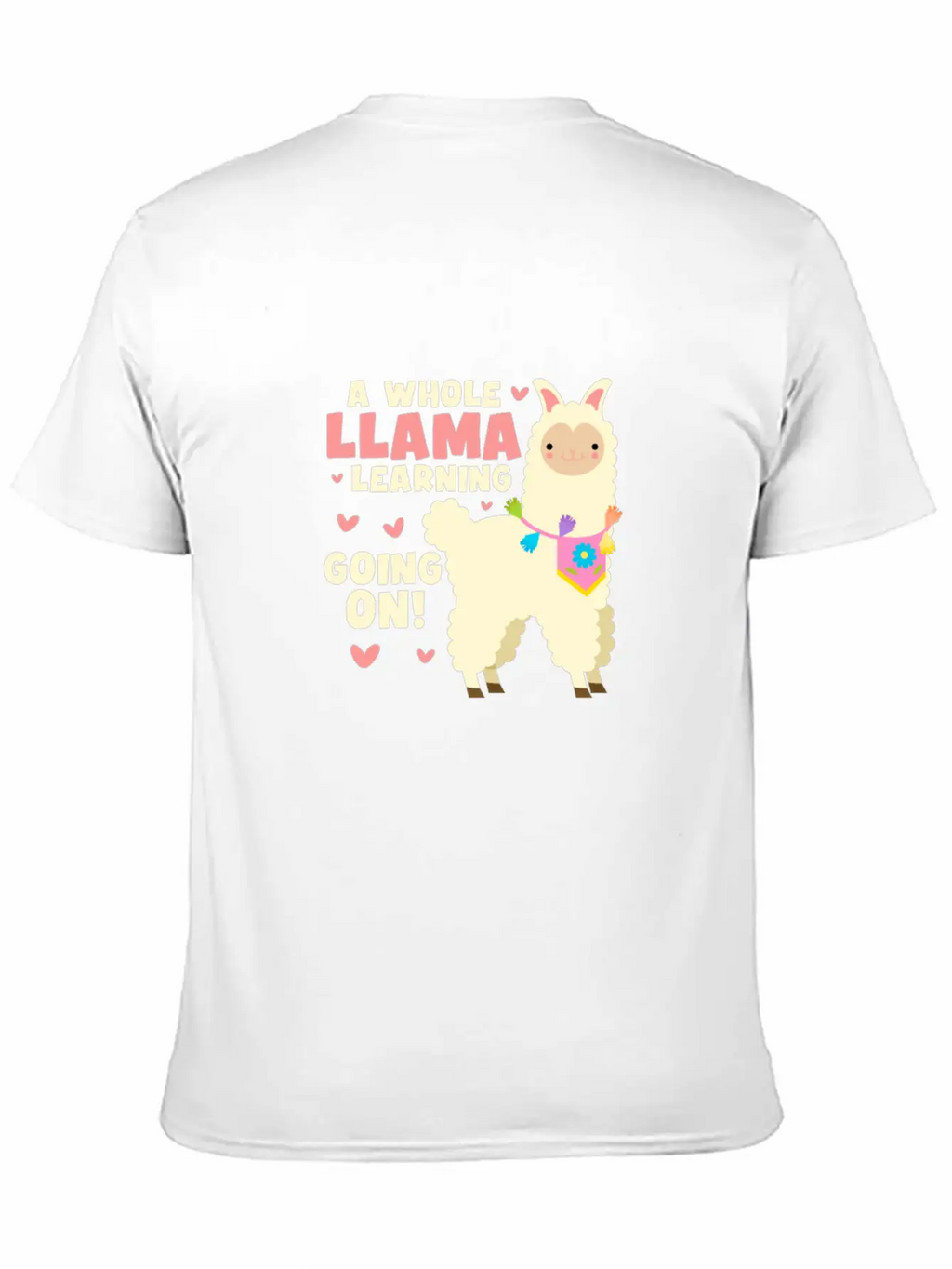 A Whole Llama Learning Going On Unisex Cotton Tee – Relaxed Fit For Any Occasion