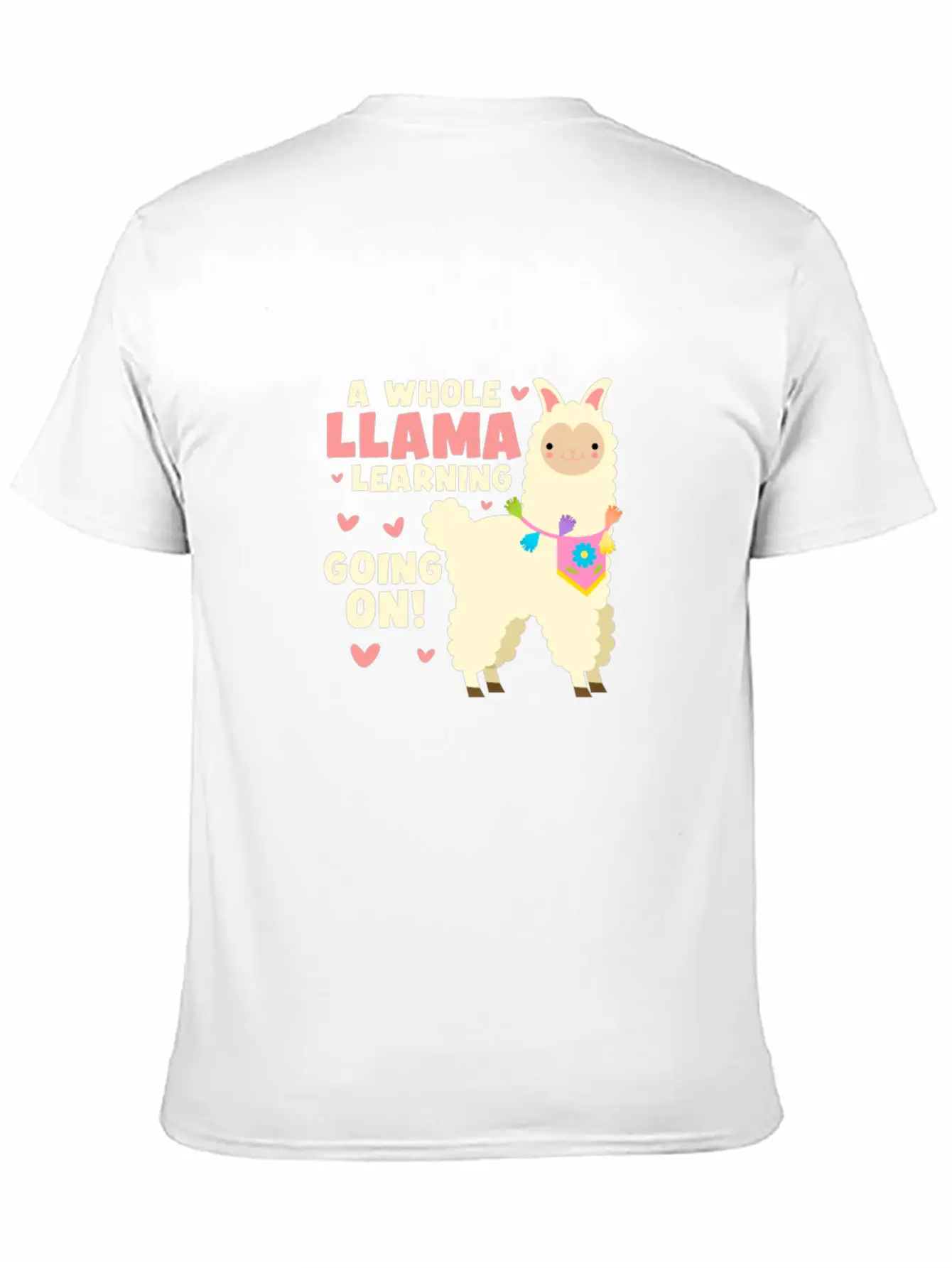 A Whole Llama Learning Going On Unisex Cotton Tee – Relaxed Fit For Any Occasion
