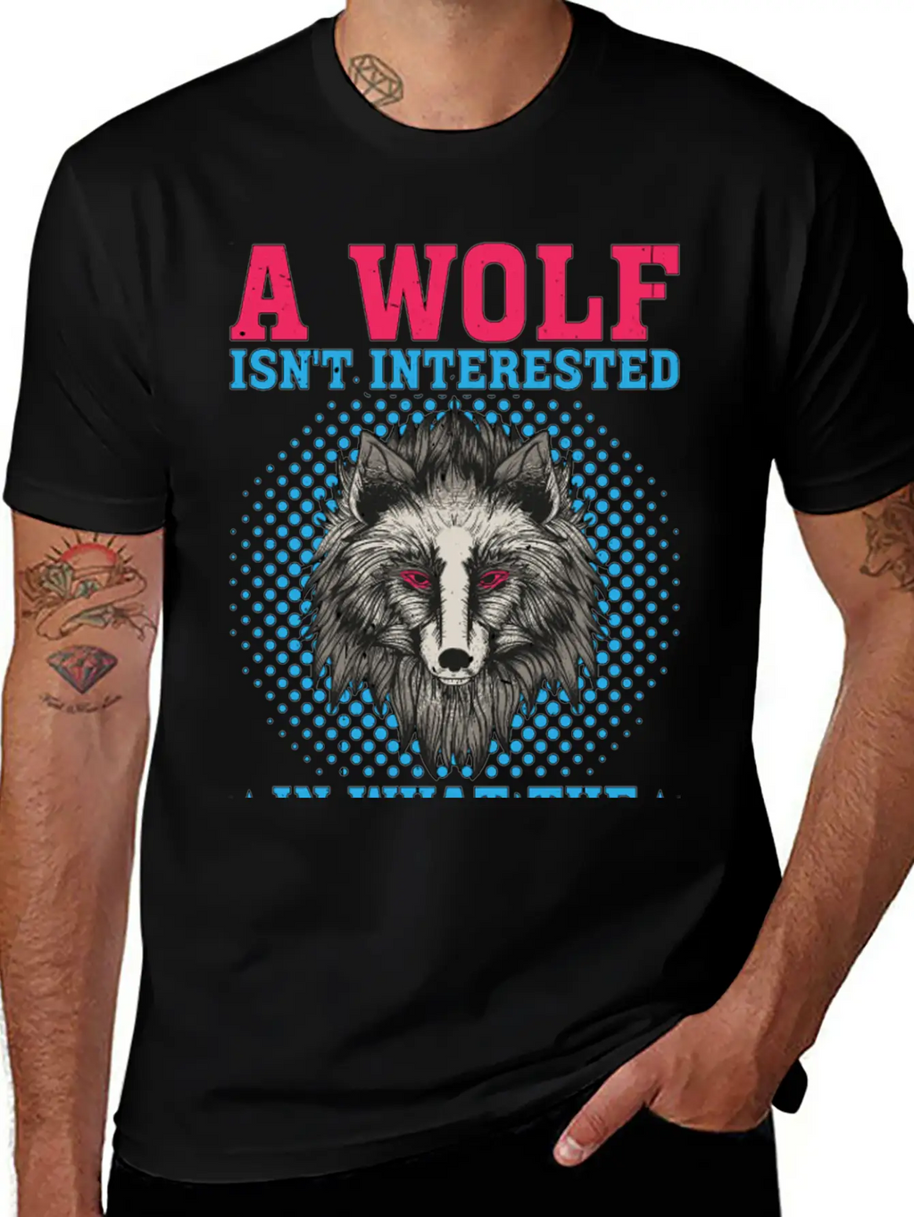 A Wolf Isn't Interested In What The Sheep Think 2 Classic Crew Neck Graphic Tee – Everyday Minimal Look
