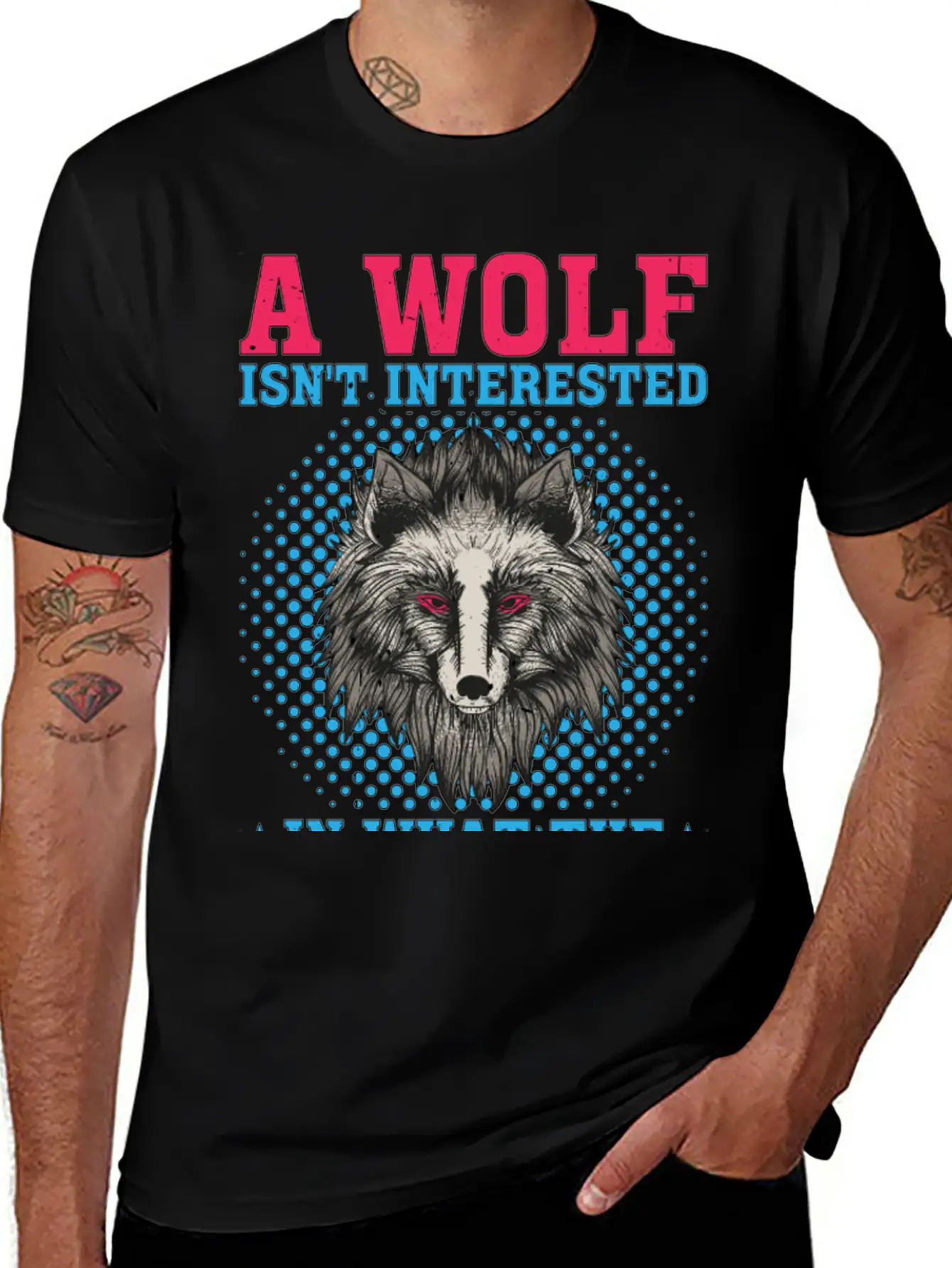 A Wolf Isn't Interested In What The Sheep Think 2 Classic Crew Neck Graphic Tee – Everyday Minimal Look