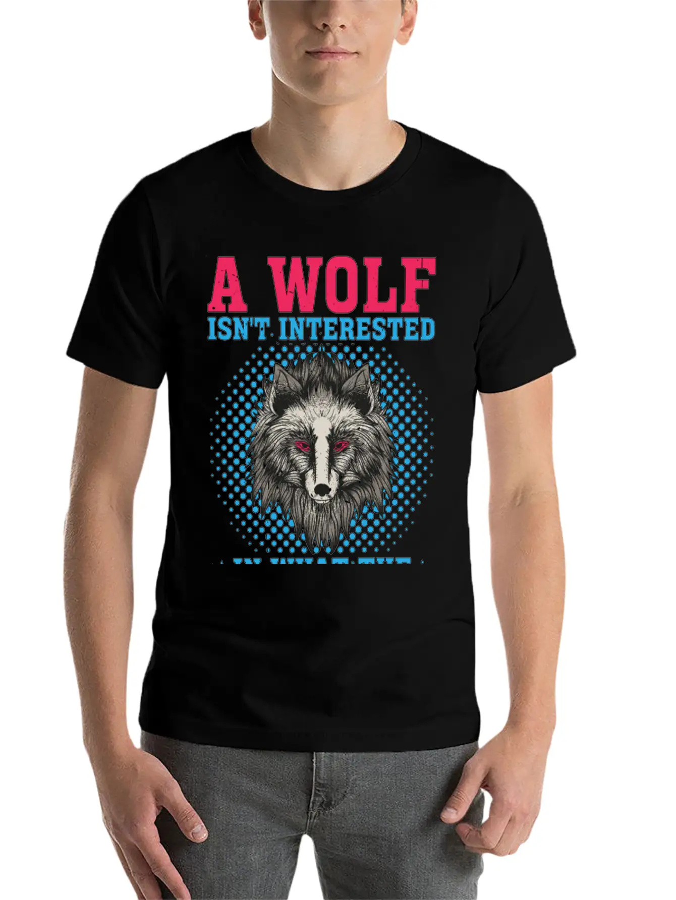 A Wolf Isn't Interested In What The Sheep Think 2 Classic Crew Neck Graphic Tee – Everyday Minimal Look