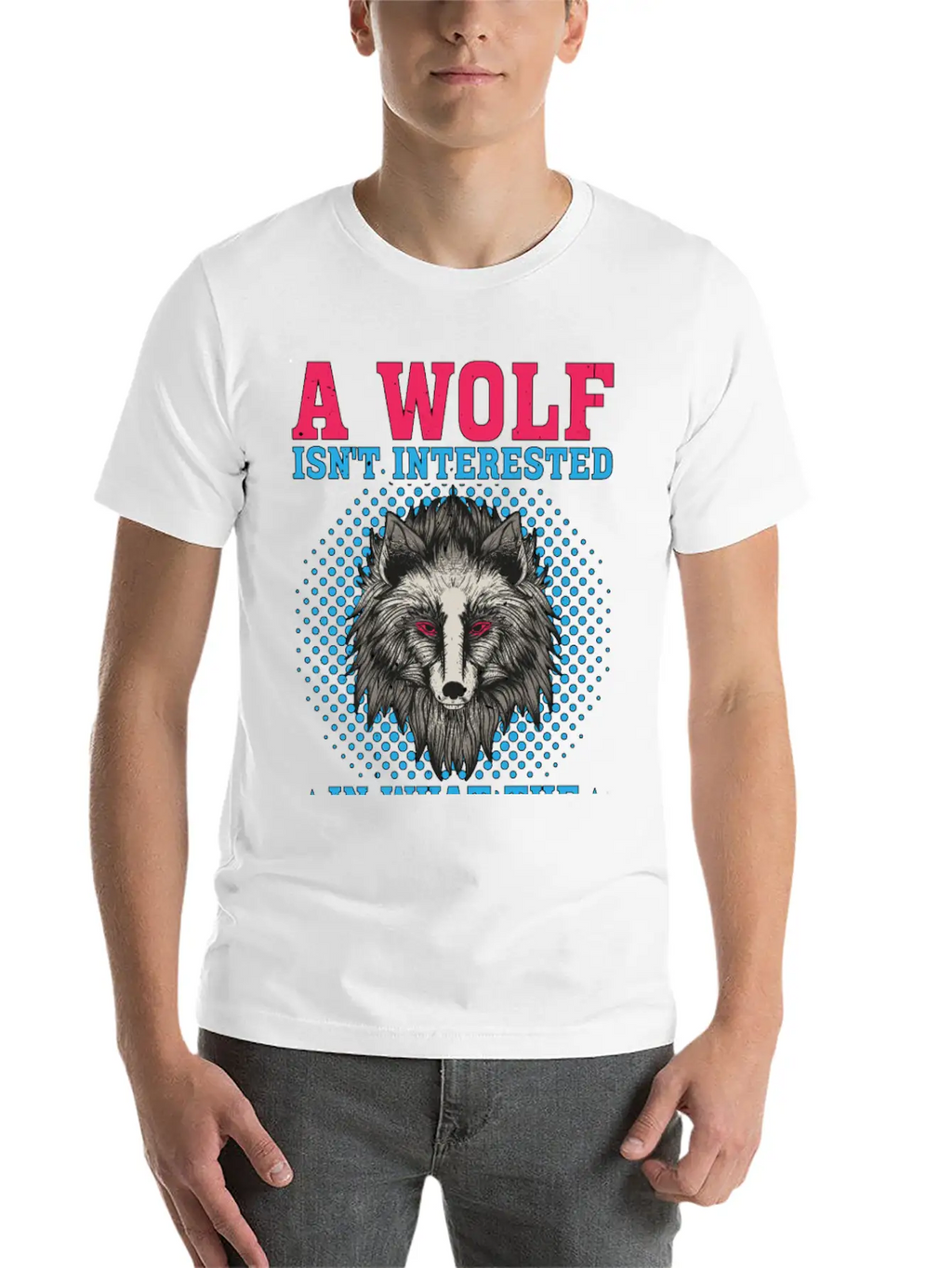 A Wolf Isn't Interested In What The Sheep Think 2 Classic Crew Neck Graphic Tee – Everyday Minimal Look