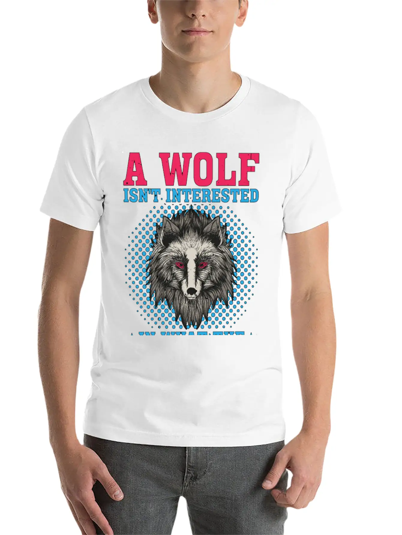 A Wolf Isn't Interested In What The Sheep Think 2 Classic Crew Neck Graphic Tee – Everyday Minimal Look