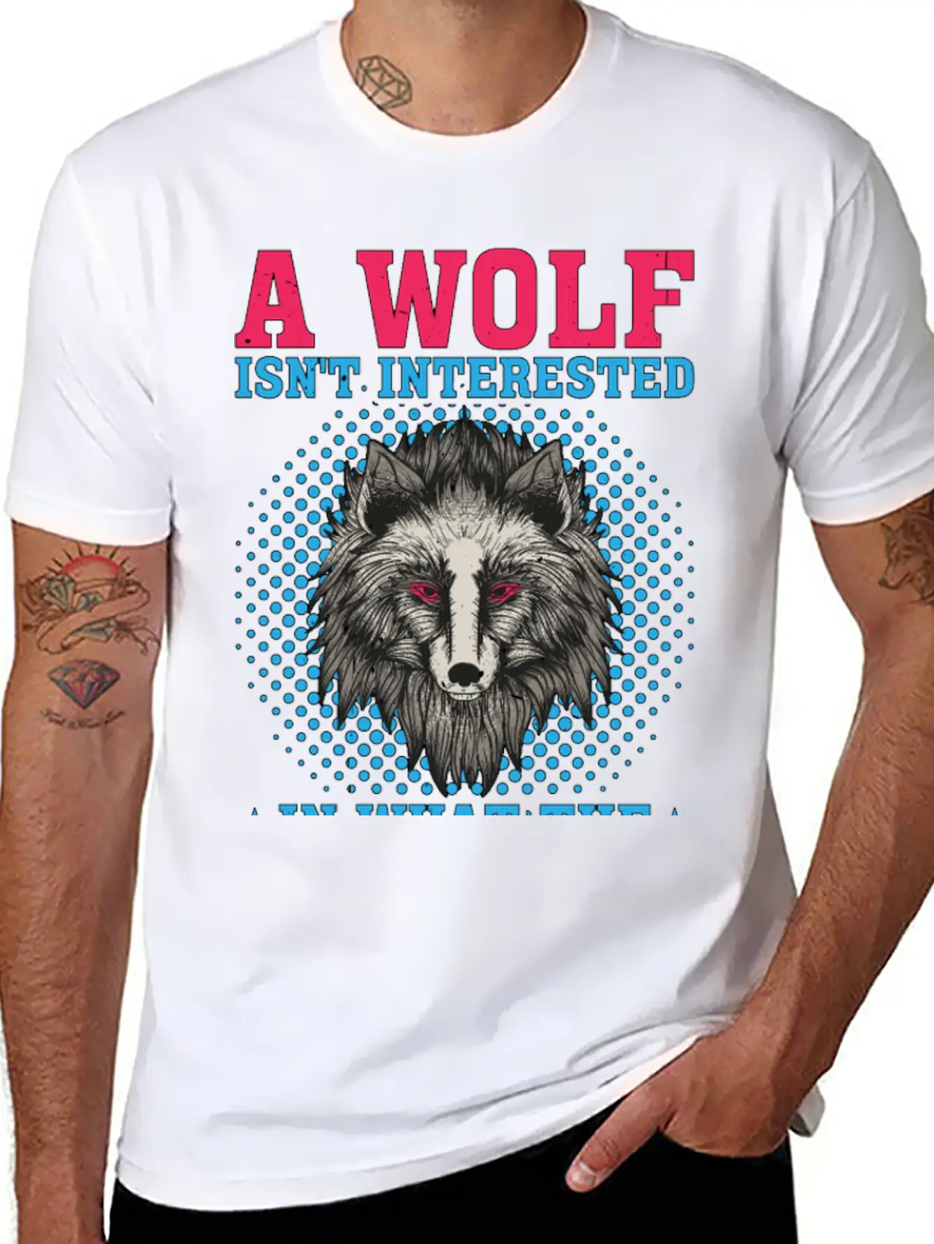 A Wolf Isn't Interested In What The Sheep Think 2 Classic Crew Neck Graphic Tee – Everyday Minimal Look