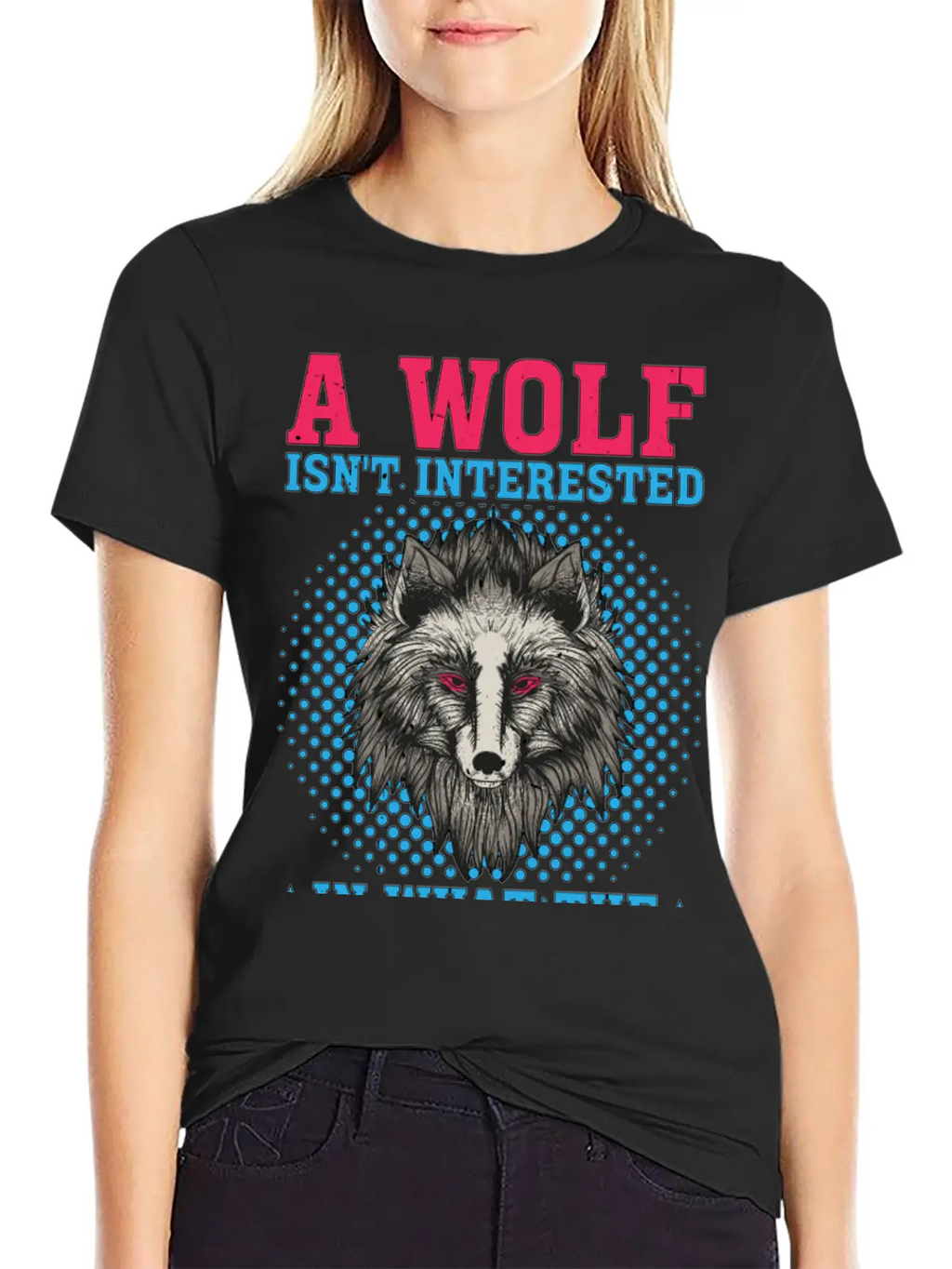 A Wolf Isn't Interested In What The Sheep Think 2 Classic Crew Neck Graphic Tee – Everyday Minimal Look