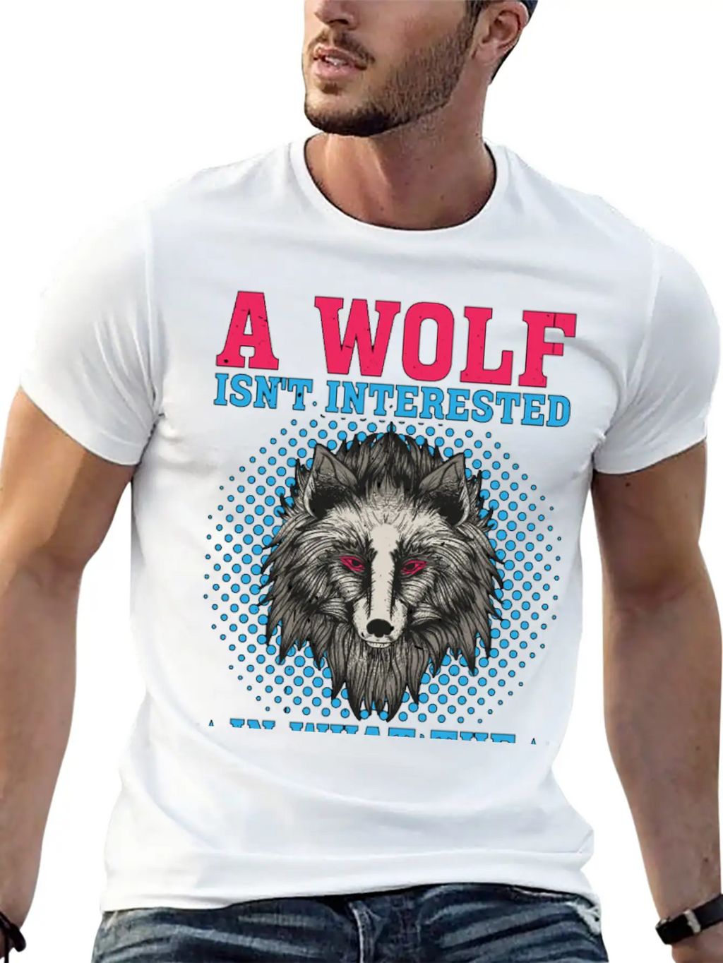 A Wolf Isn't Interested In What The Sheep Think 2 Classic Crew Neck Graphic Tee – Everyday Minimal Look