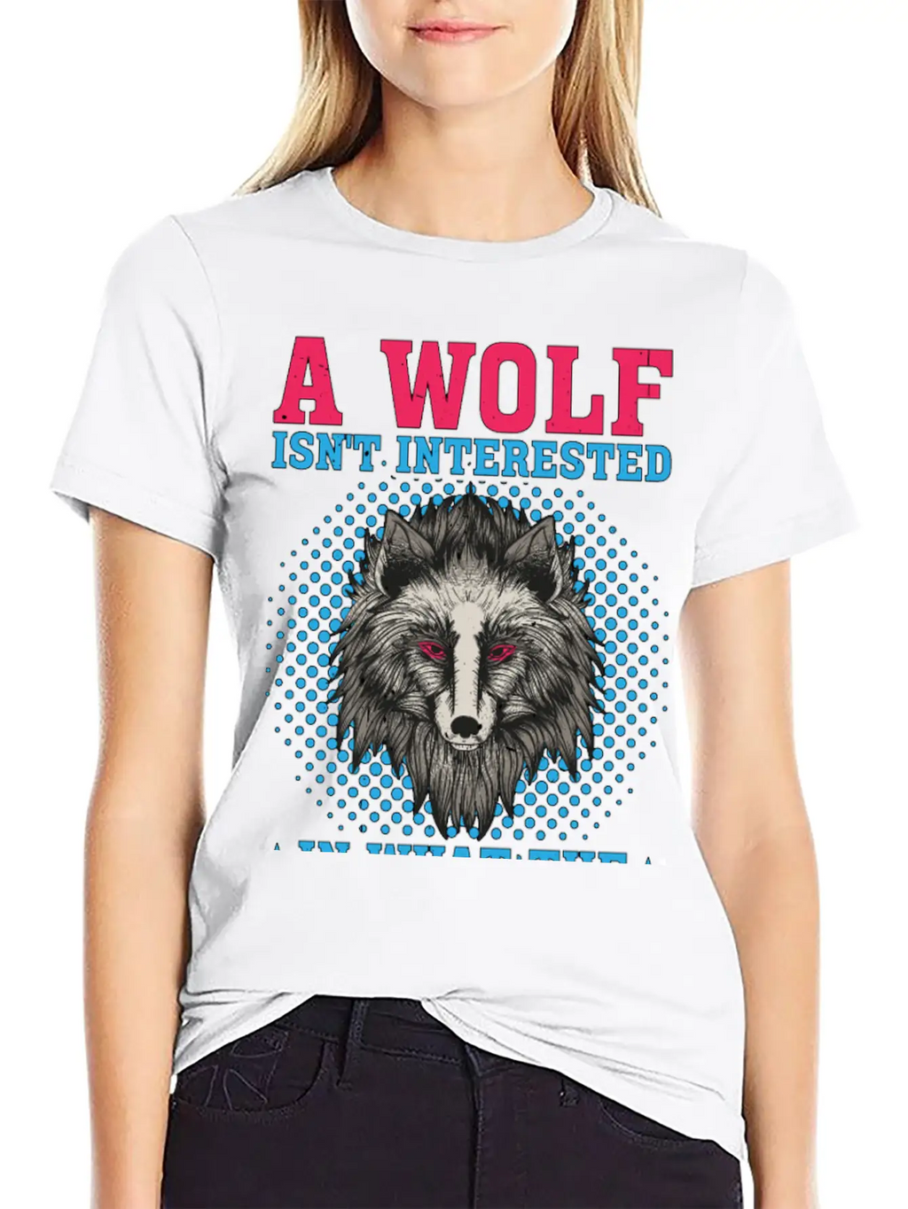 A Wolf Isn't Interested In What The Sheep Think 2 Classic Crew Neck Graphic Tee – Everyday Minimal Look