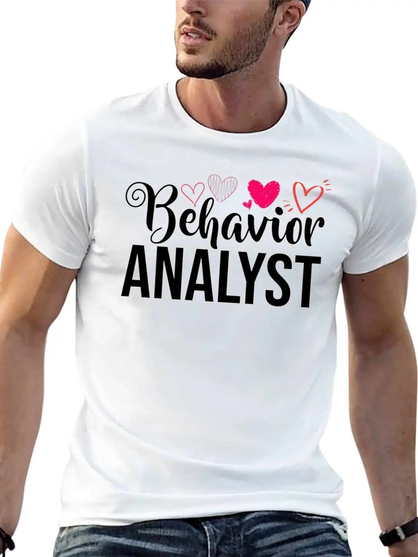 ABA Behavior Therapist Therapy Analyst Unisex Short Sleeve Soft Cotton T-Shirt – Casual Everyday Wear