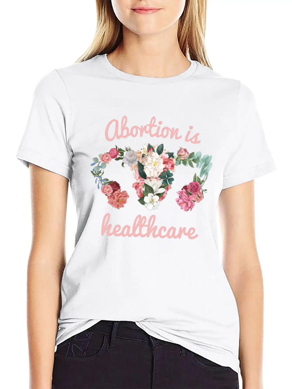 Abortion Is Healthcare Feminism Unisex Casual T-Shirt – Clean Design For Daily Comfort