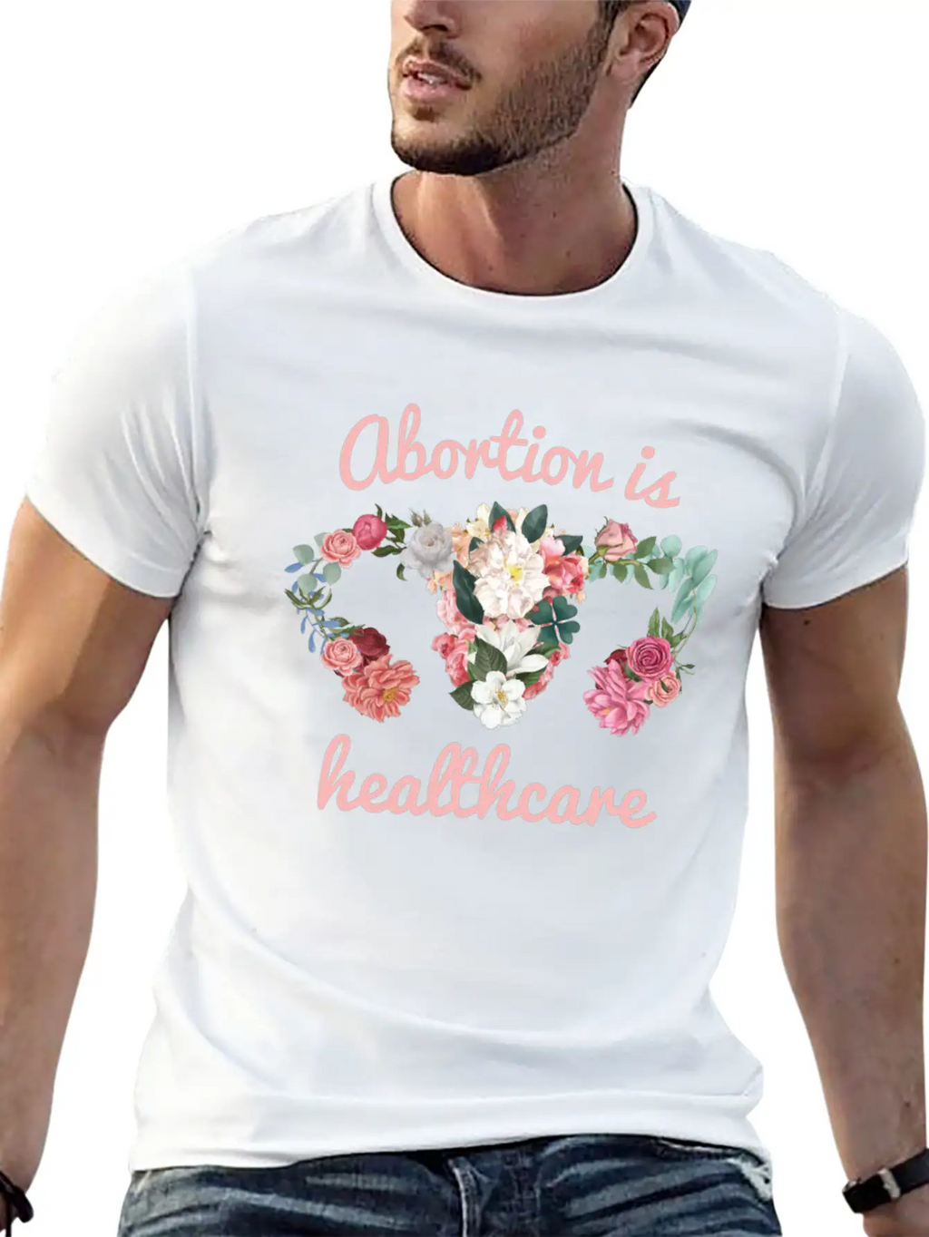 Abortion Is Healthcare Feminism Unisex Casual T-Shirt – Clean Design For Daily Comfort
