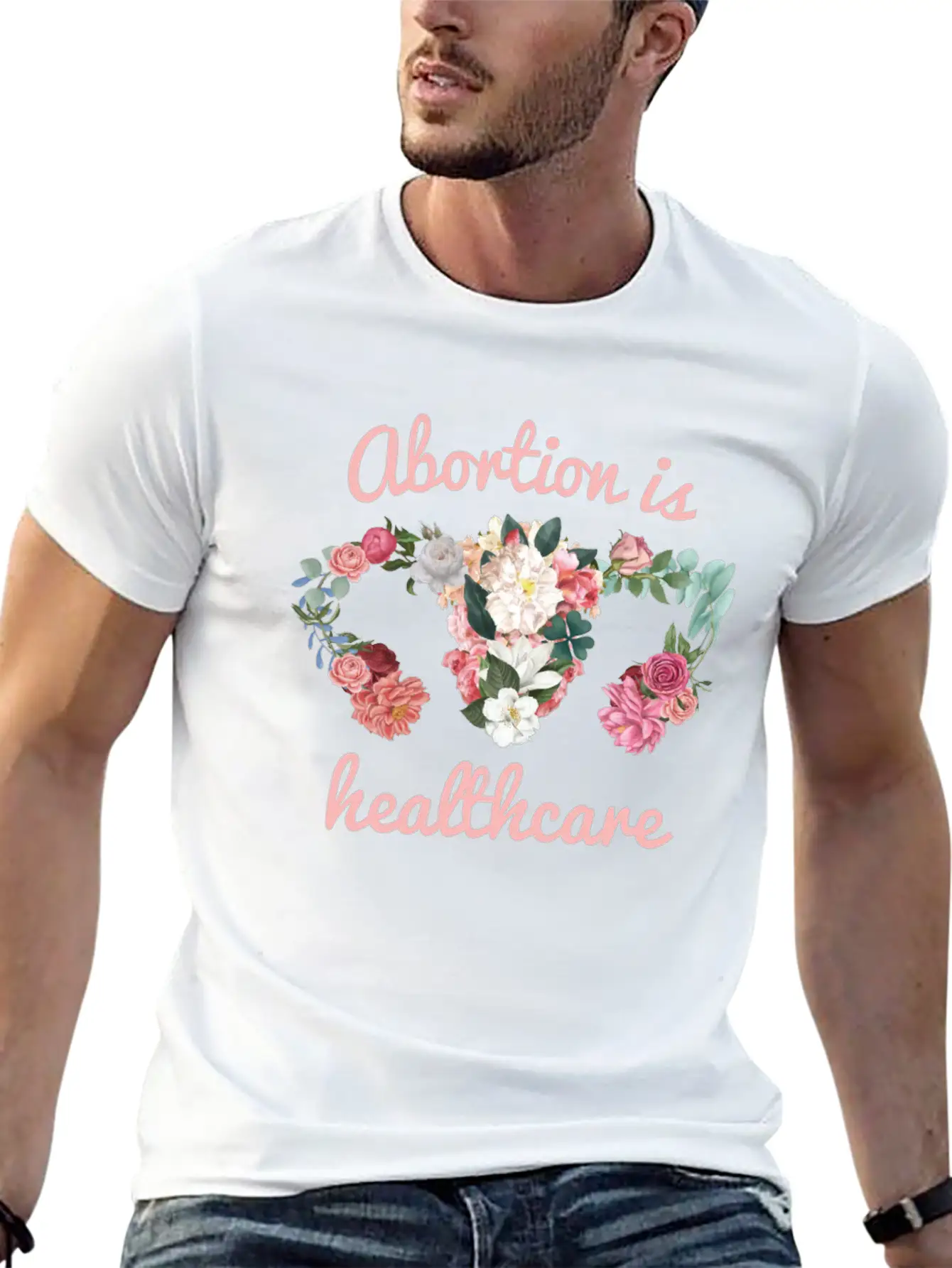 Abortion Is Healthcare Feminism Unisex Casual T-Shirt – Clean Design For Daily Comfort