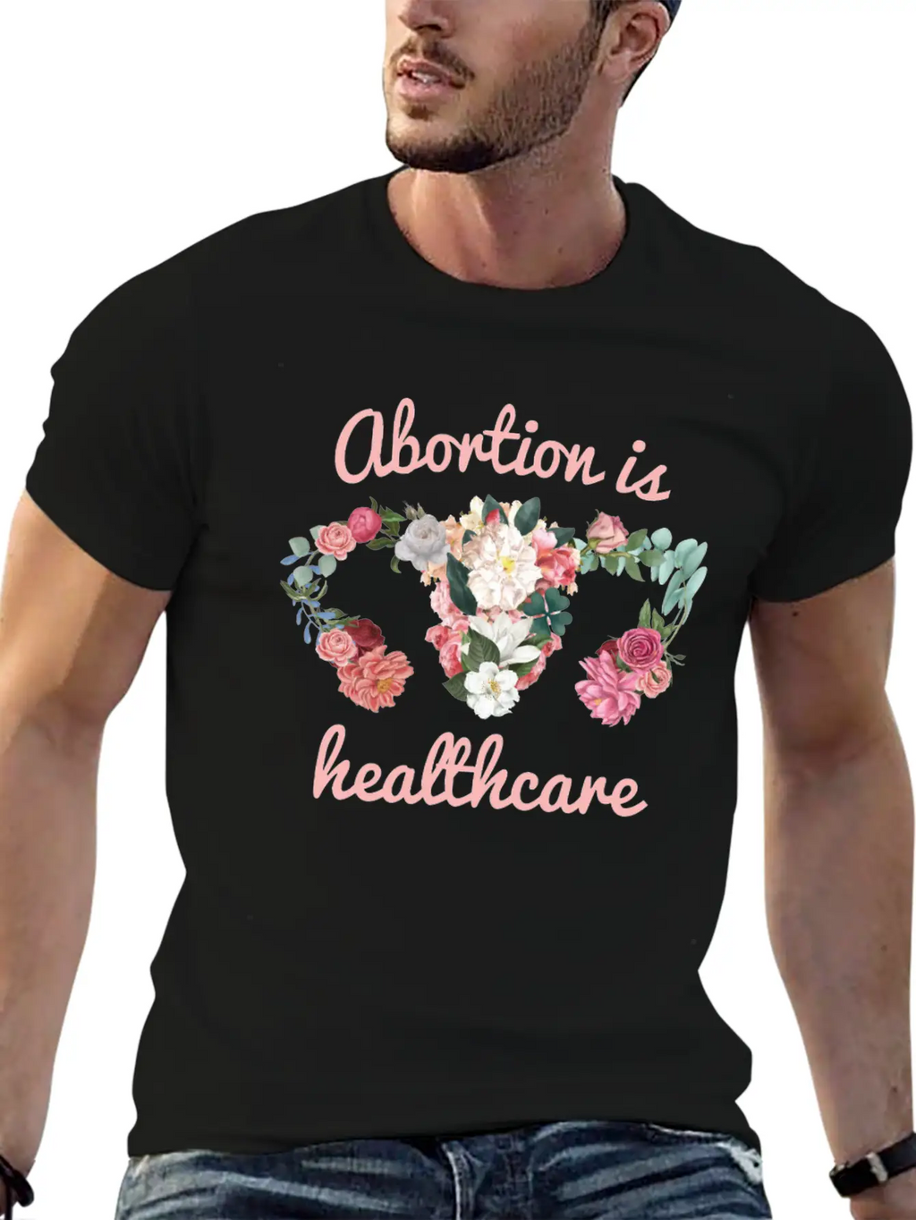 Abortion Is Healthcare Feminism Unisex Casual T-Shirt – Clean Design For Daily Comfort